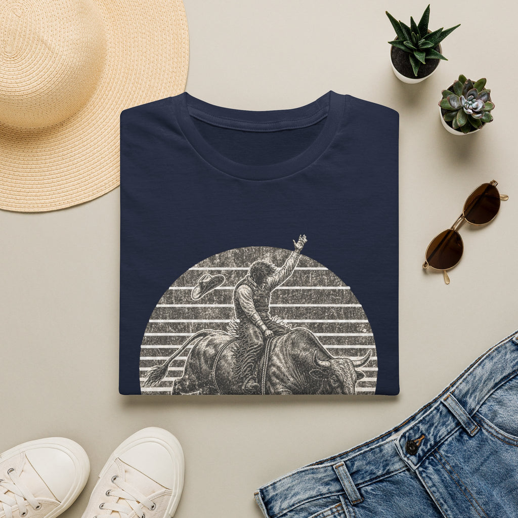 Bull Rider T-Shirt — Vintage Rodeo Western Graphic Tee