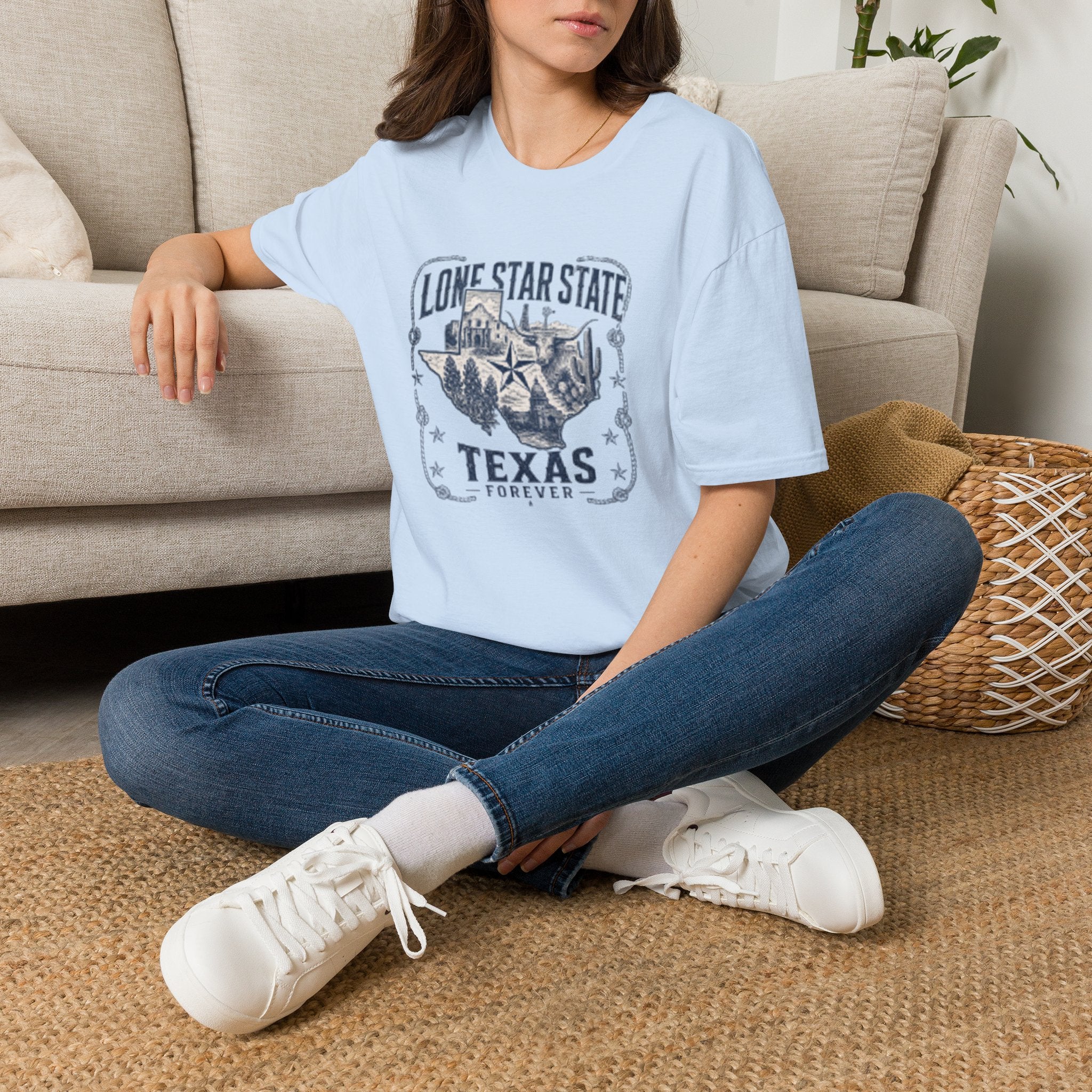 Lone Star State Texas T-Shirt — Vintage Texas Map & Emblem Tee