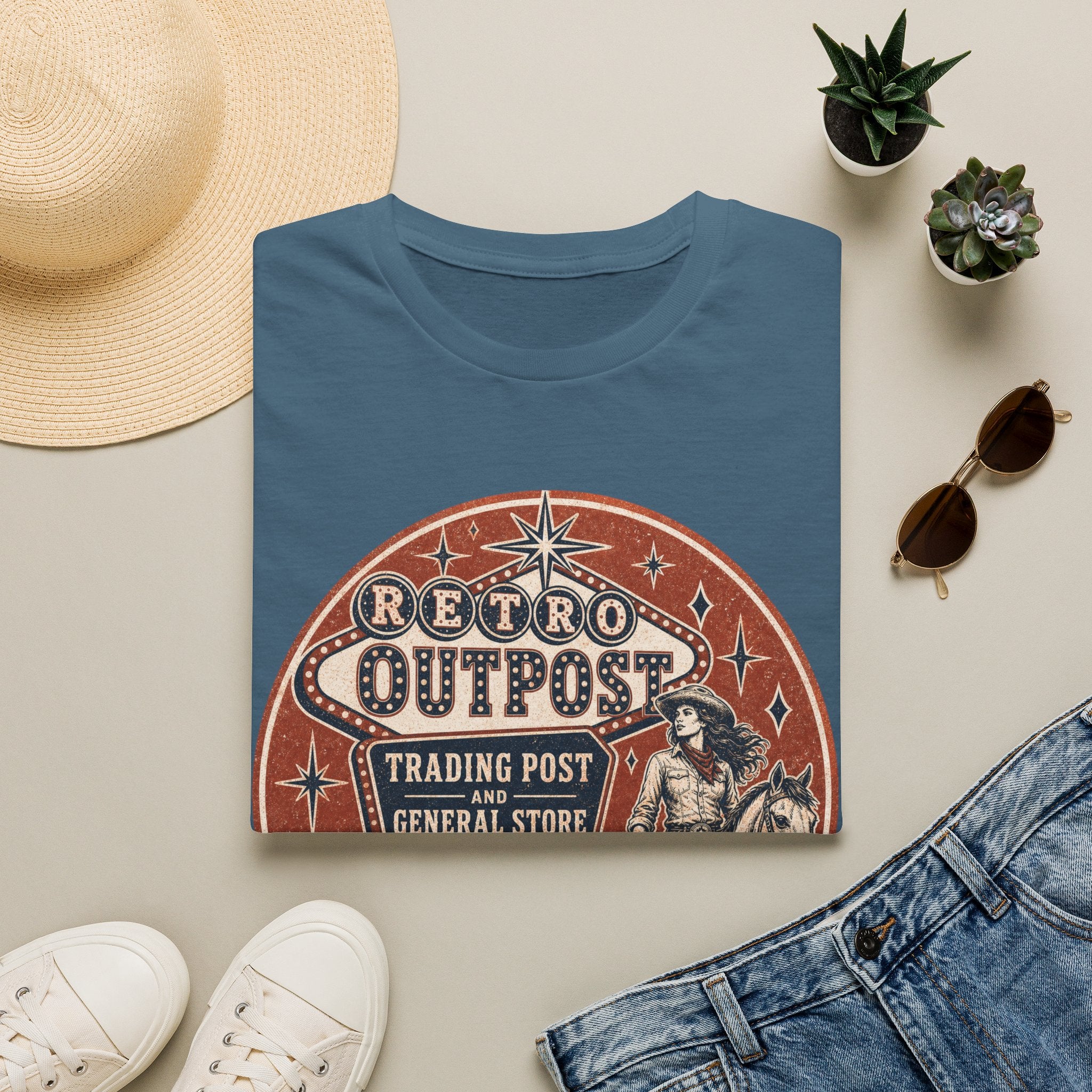 Retro Outpost T‑Shirt — Vintage Trading Post Graphic Tee