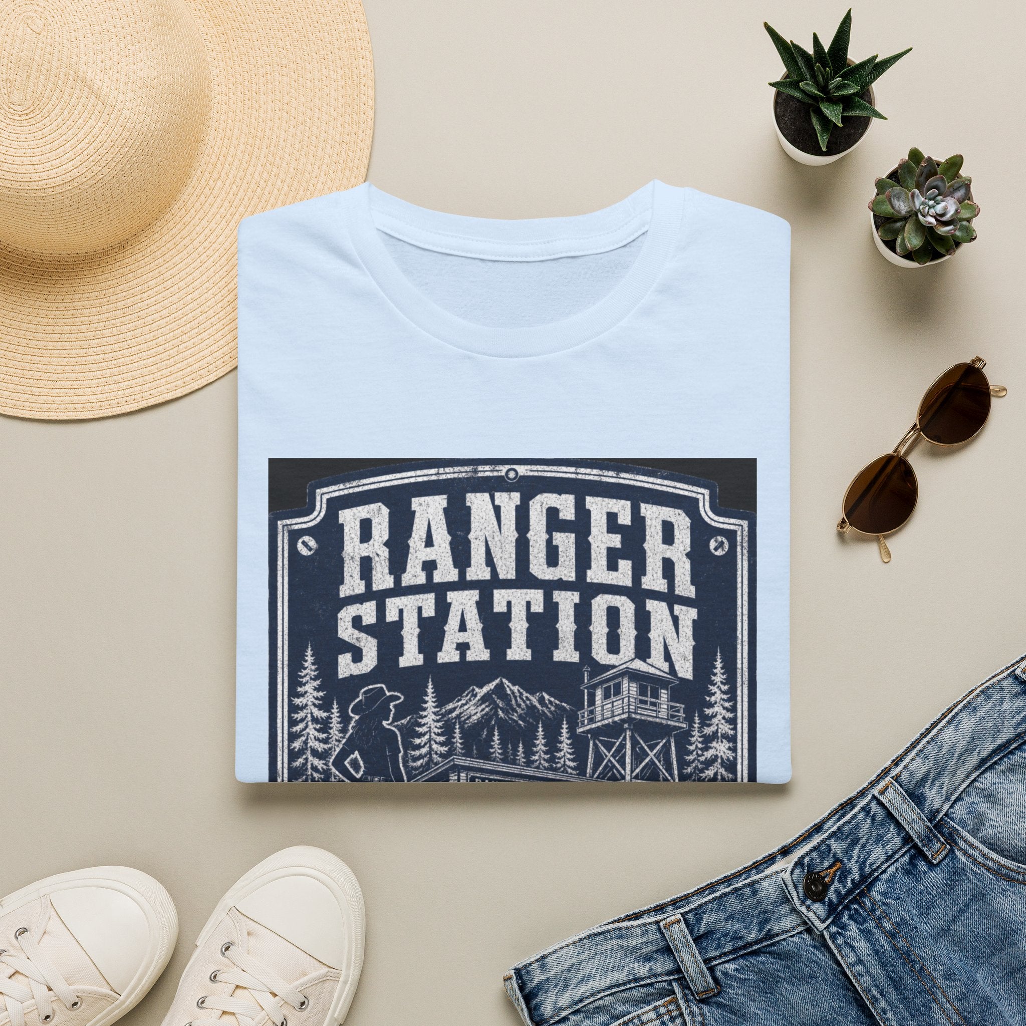 Ranger Station T-Shirt – Vintage National Park Forest Cabin Tee