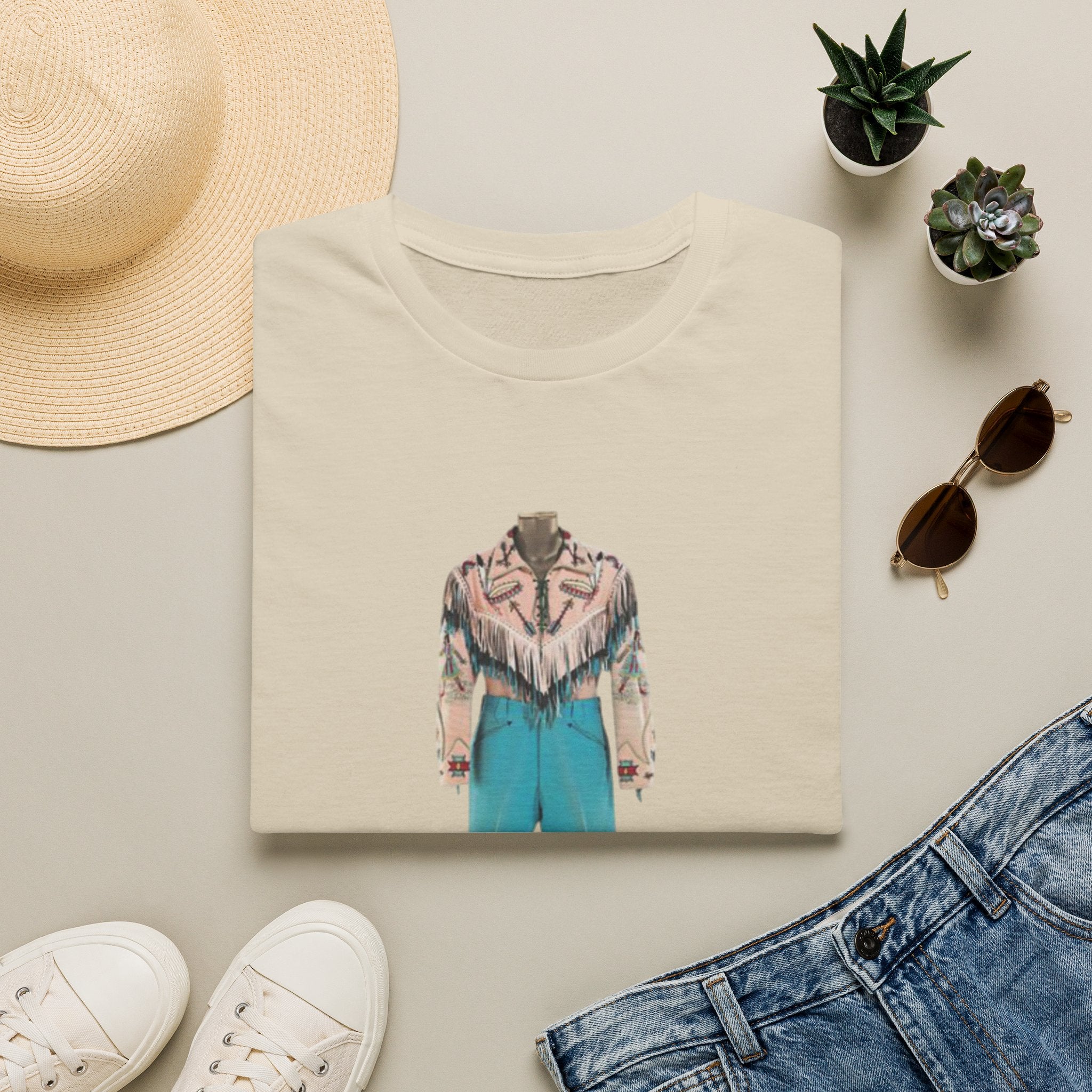 Cowboy Jacket Illustration T-Shirt — Vintage Western Outfit Graphic Tee