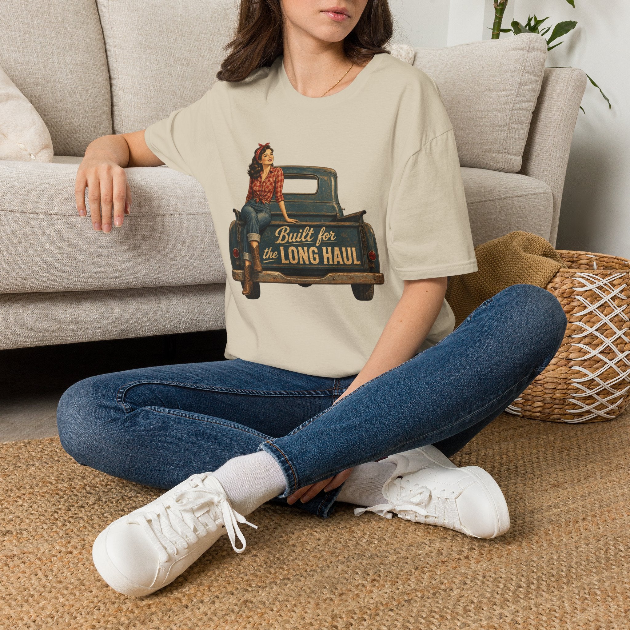 Built for the Long Haul T-Shirt — Vintage Truck & Rosie Roadtrip Tee