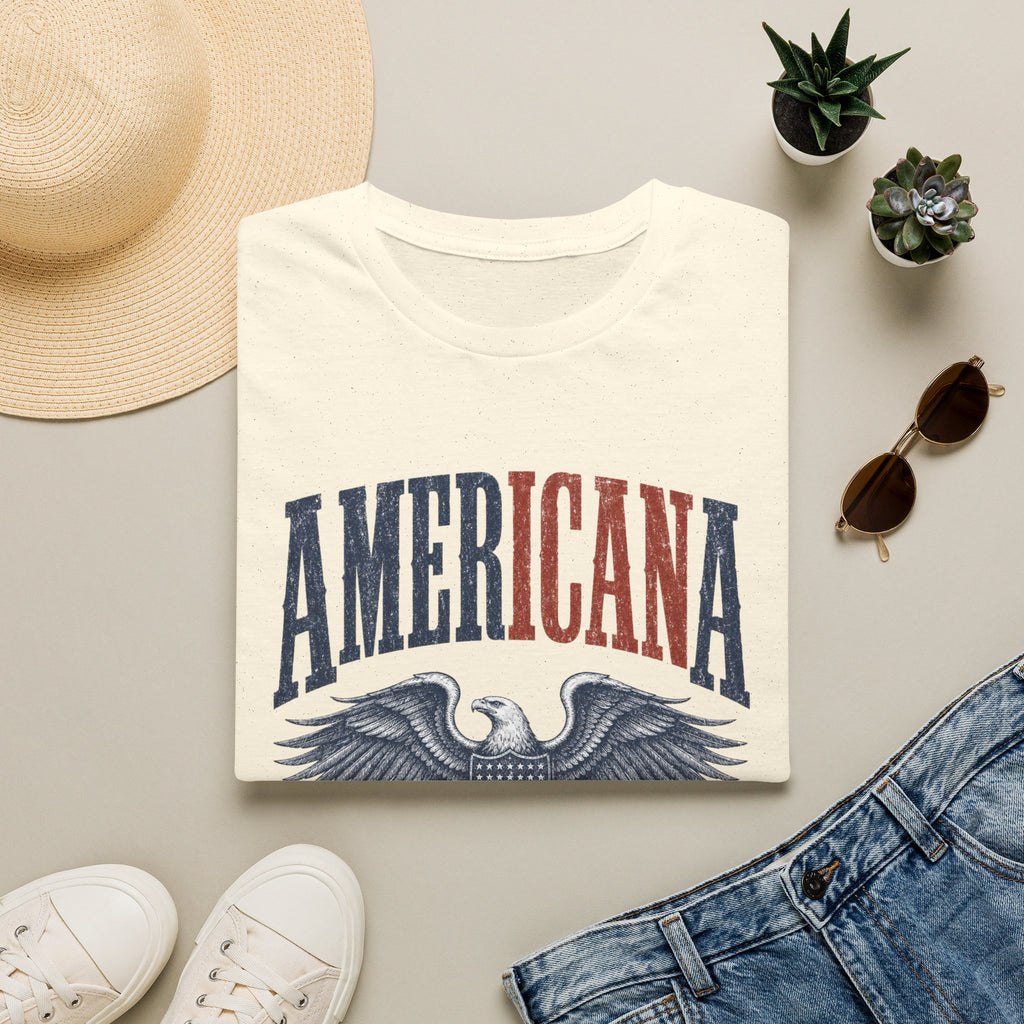 Americana Eagle T-Shirt — Vintage Patriotic Graphic Tee