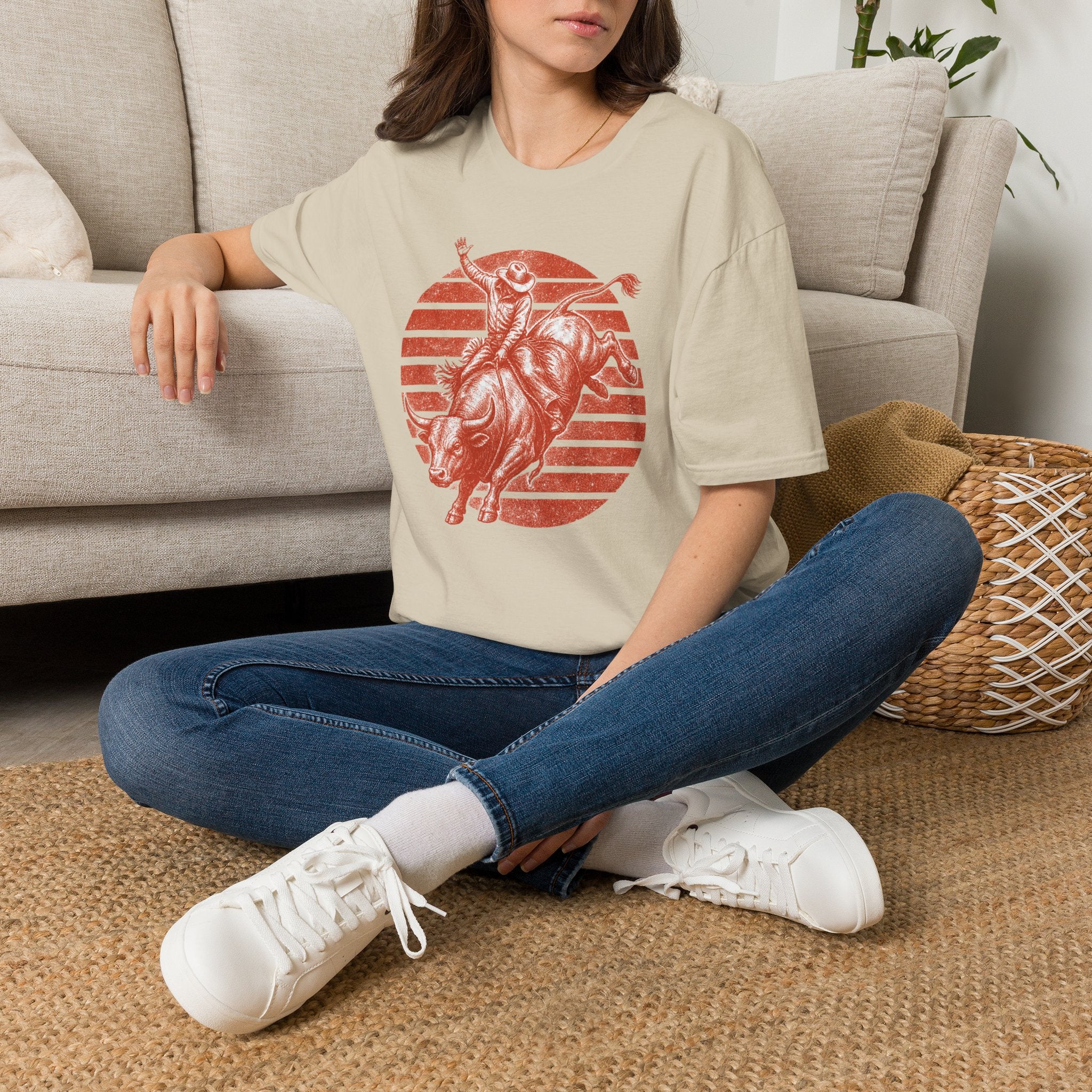 Bull Rider T‑Shirt — Vintage Rodeo Western Graphic Tee