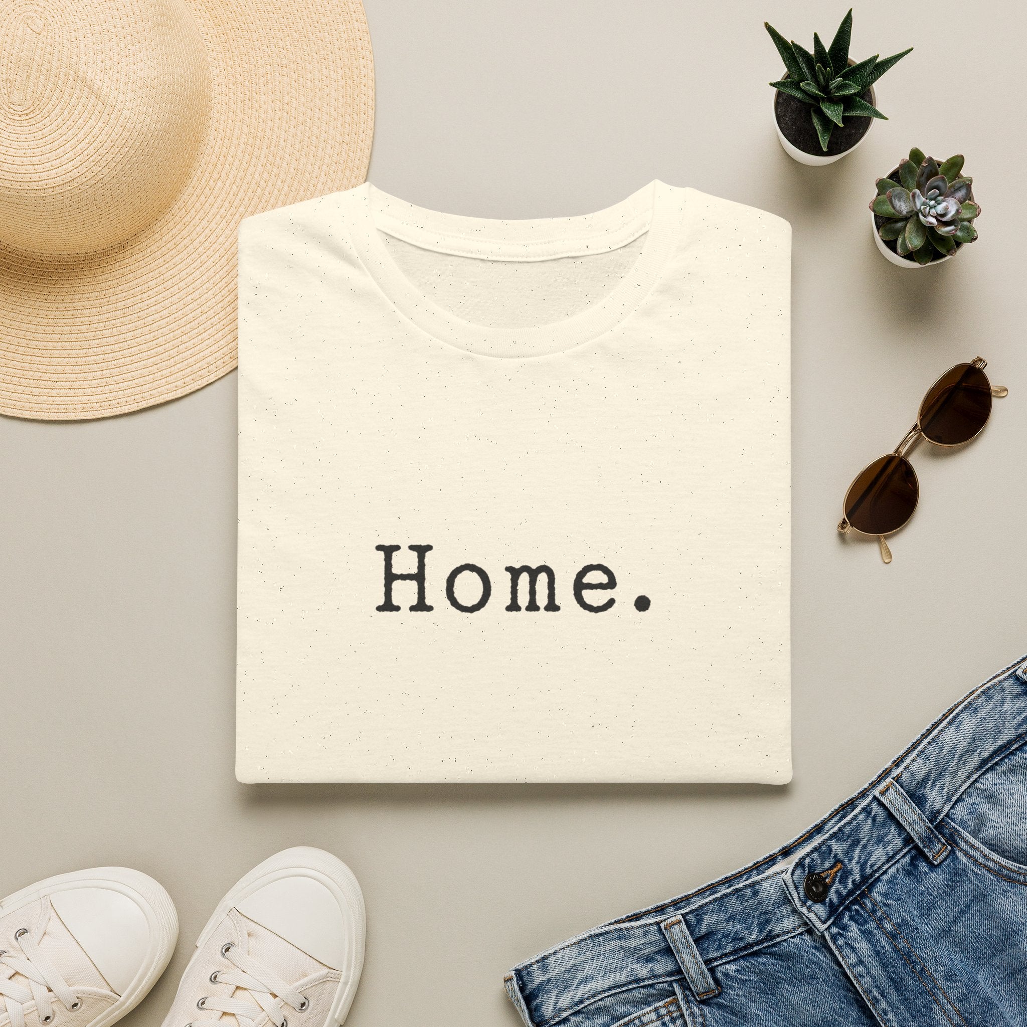Home. Minimalist Graphic T-Shirt — Cozy Comfort Tee for Relaxed Living
