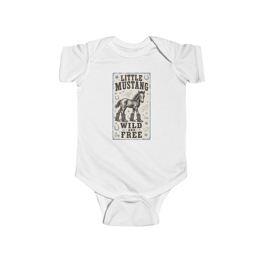Little Mustang Infant Bodysuit – Wild & Free Baby Onesie