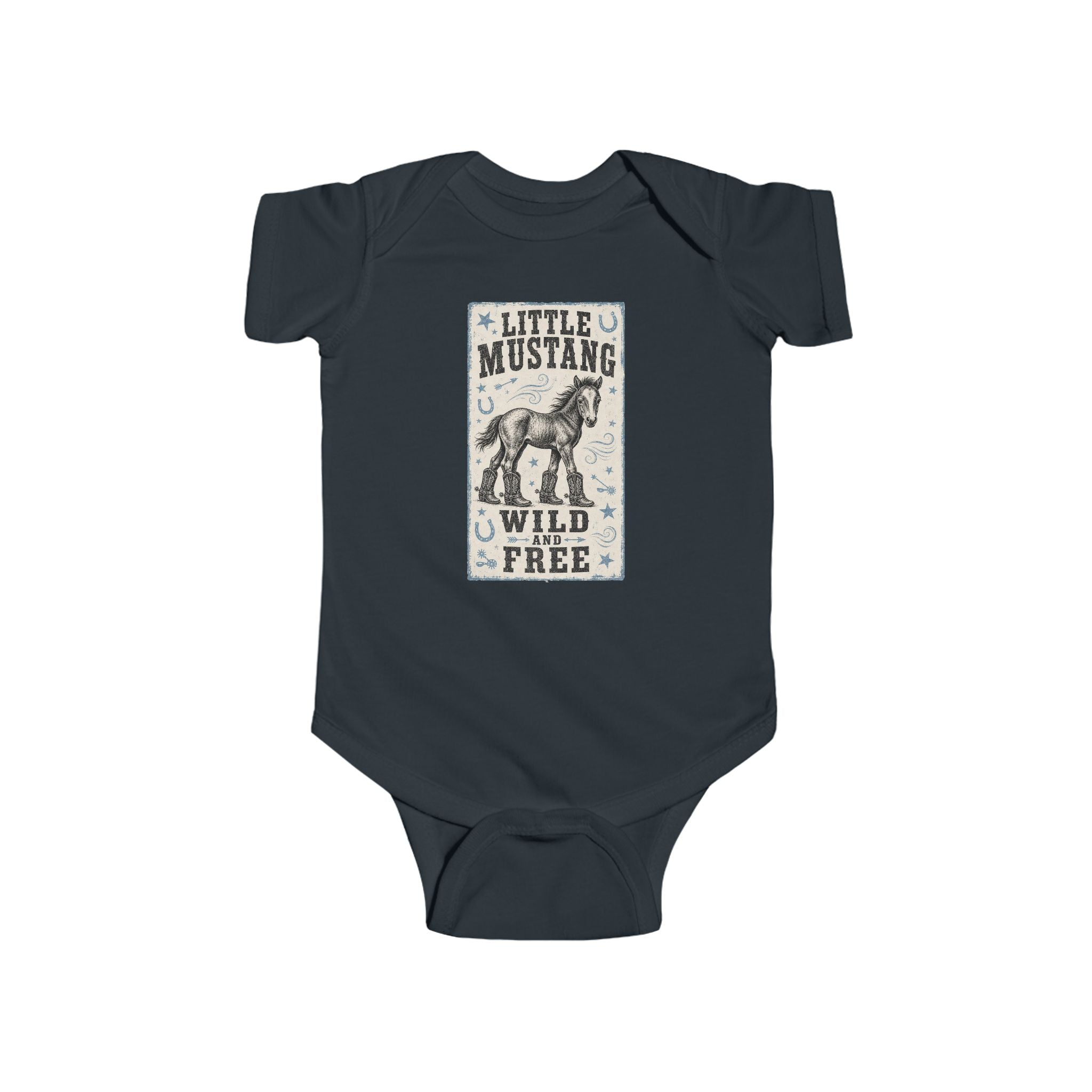 Little Mustang Infant Bodysuit – Wild & Free Baby Onesie