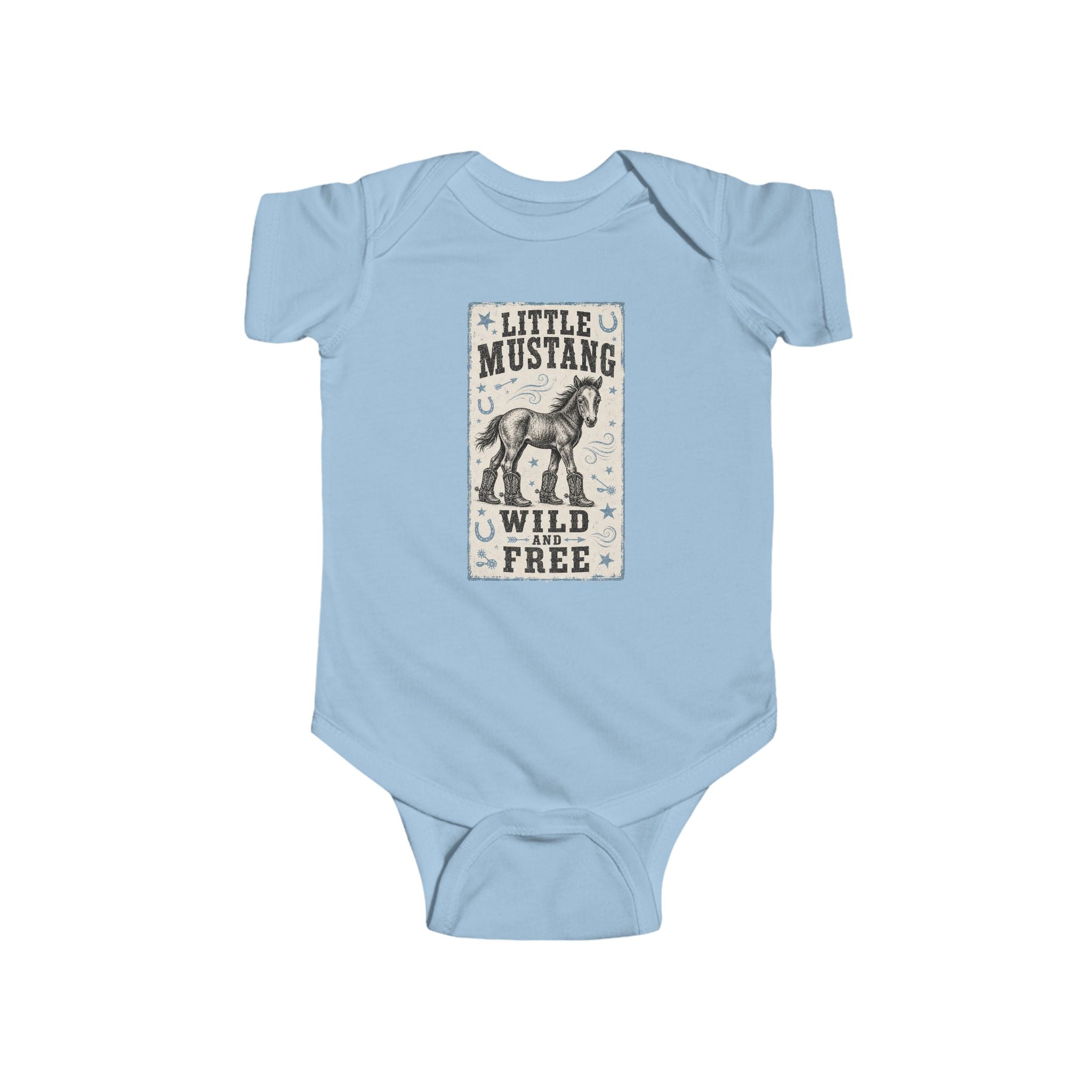 Little Mustang Infant Bodysuit – Wild & Free Baby Onesie