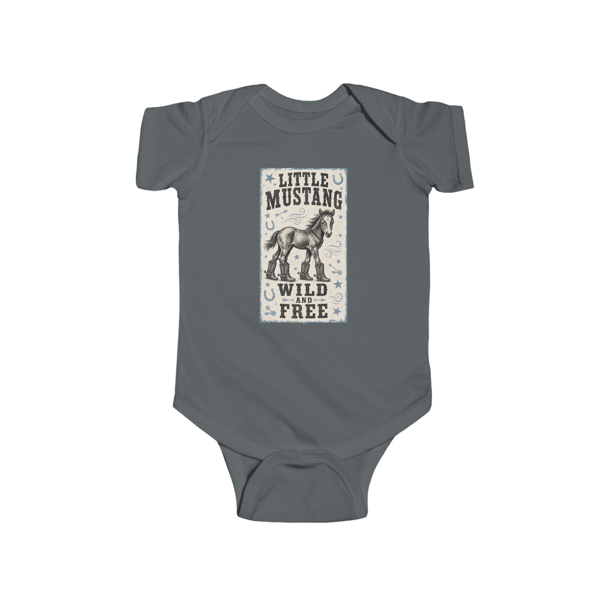 Little Mustang Infant Bodysuit – Wild & Free Baby Onesie