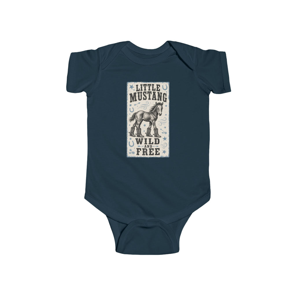 Little Mustang Infant Bodysuit – Wild & Free Baby Onesie
