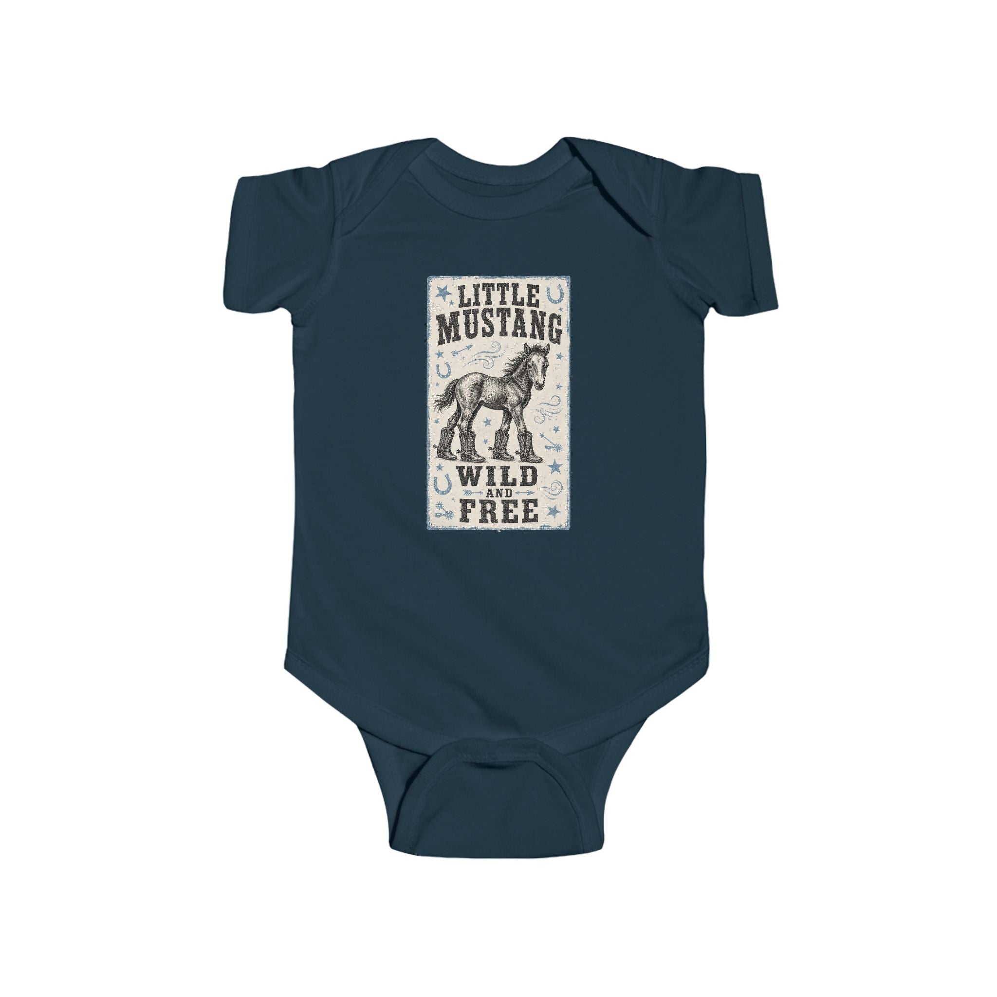 Little Mustang Infant Bodysuit – Wild & Free Baby Onesie