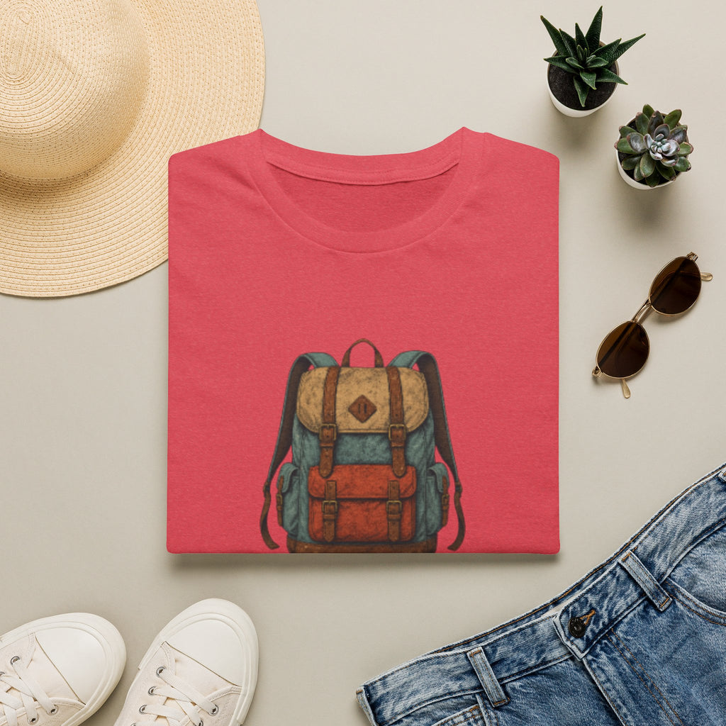 Adventure Backpack T‑Shirt — Vintage Camper Rucksack Graphic Tee