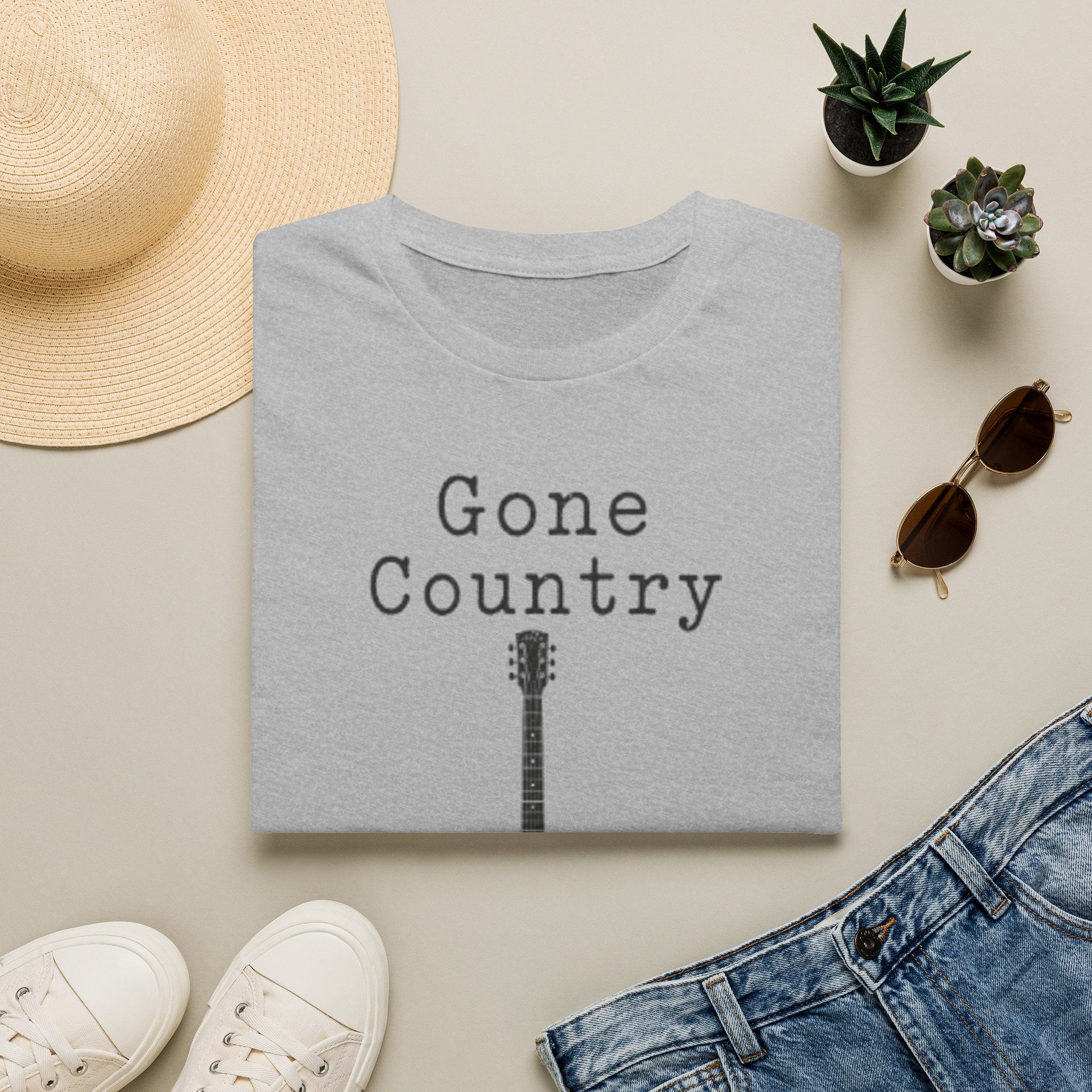 Gone Country T-Shirt — Acoustic Guitar Country Music Tee