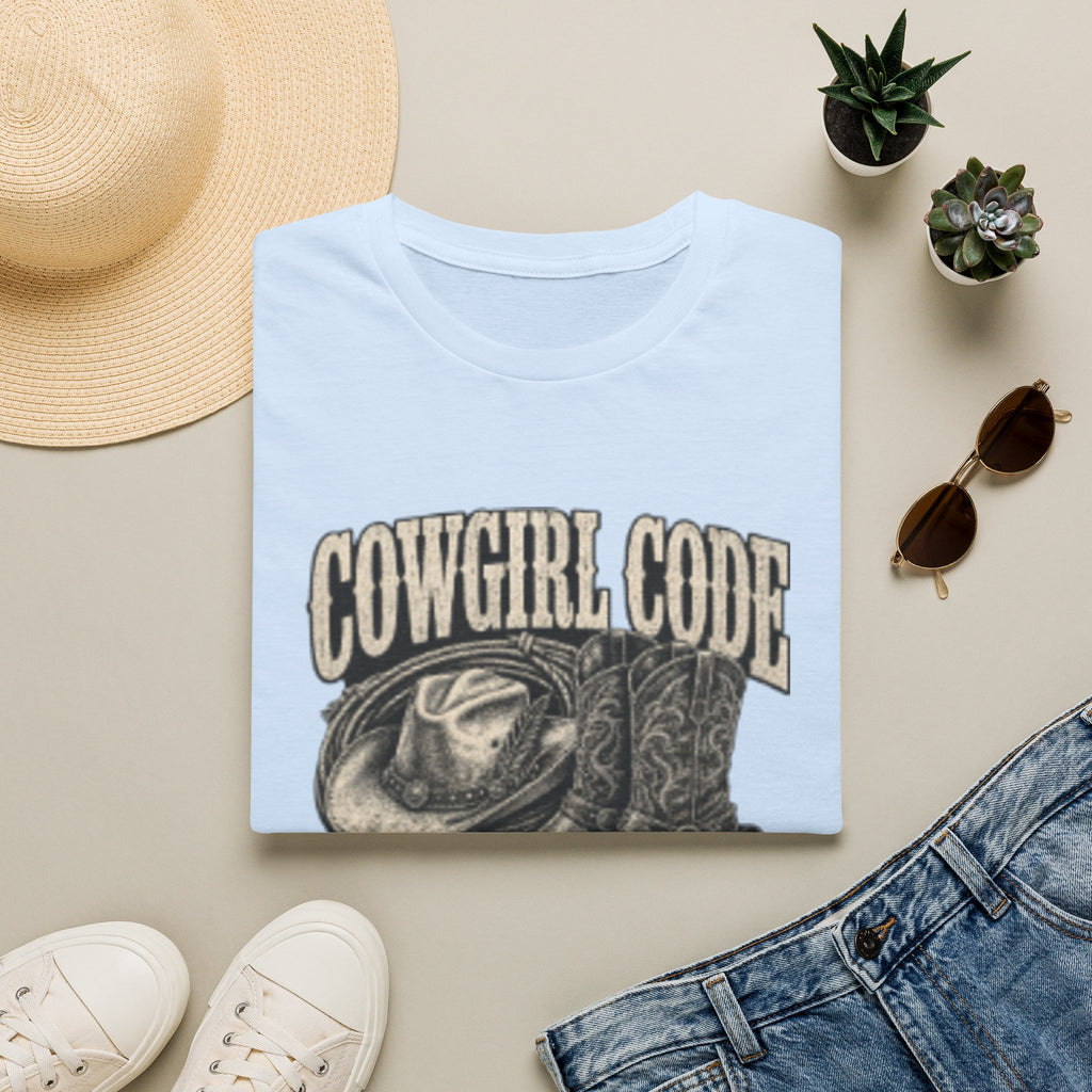 Cowgirl Code T-Shirt — Vintage Western 'Live By It' Graphic Tee