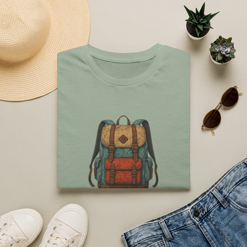 Adventure Backpack T‑Shirt — Vintage Camper Rucksack Graphic Tee
