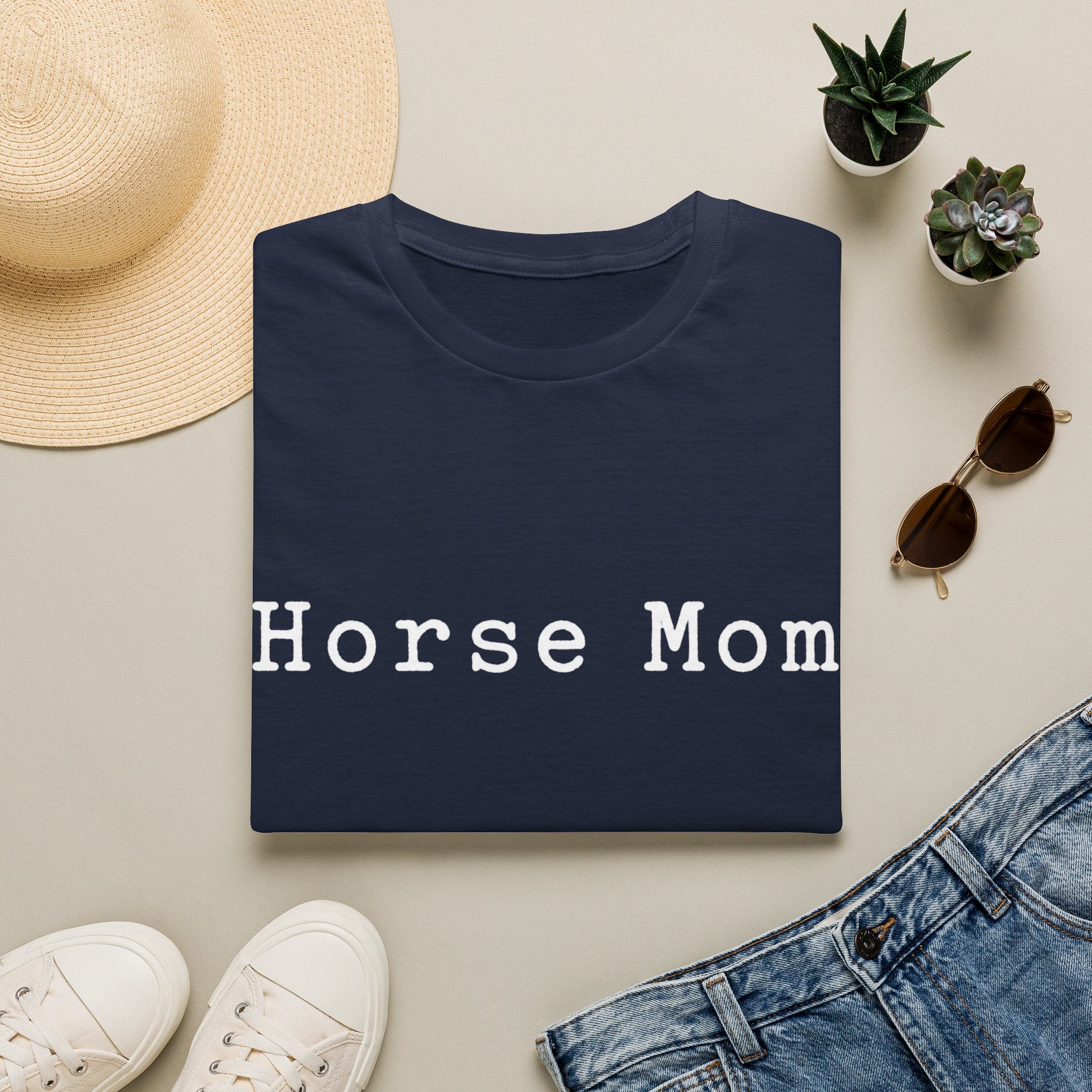 Horse Mom T-Shirt — Casual Equestrian Tee for Moms
