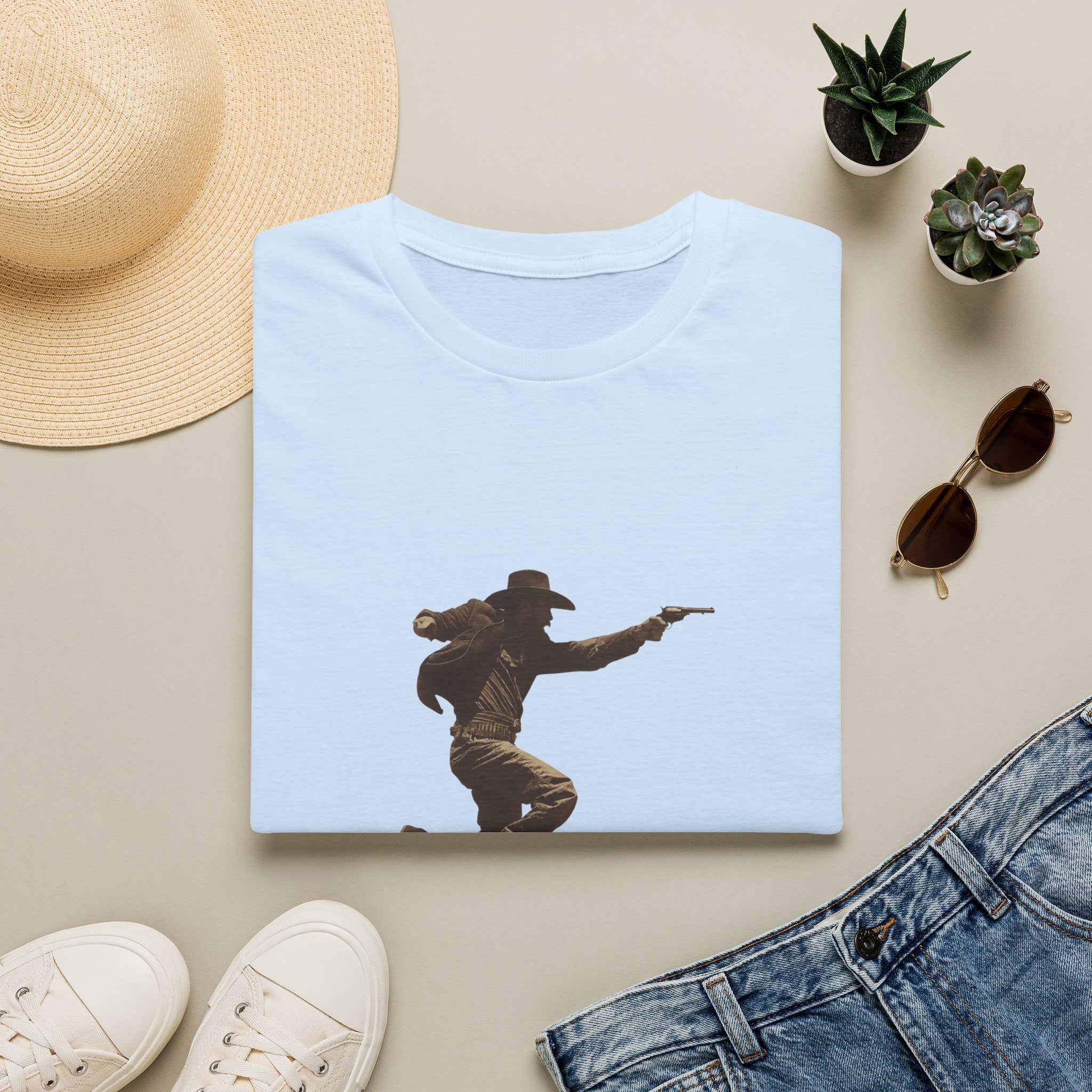 Cowboy Silhouette T-Shirt — Wild West Era Graphic Tee