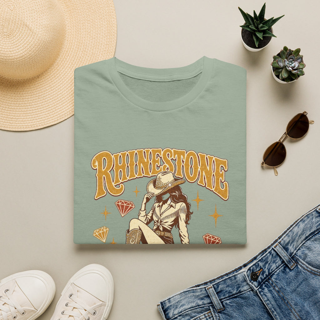 Rhinestone Cowgirl T-Shirt — Vintage Western Sparkle Tee