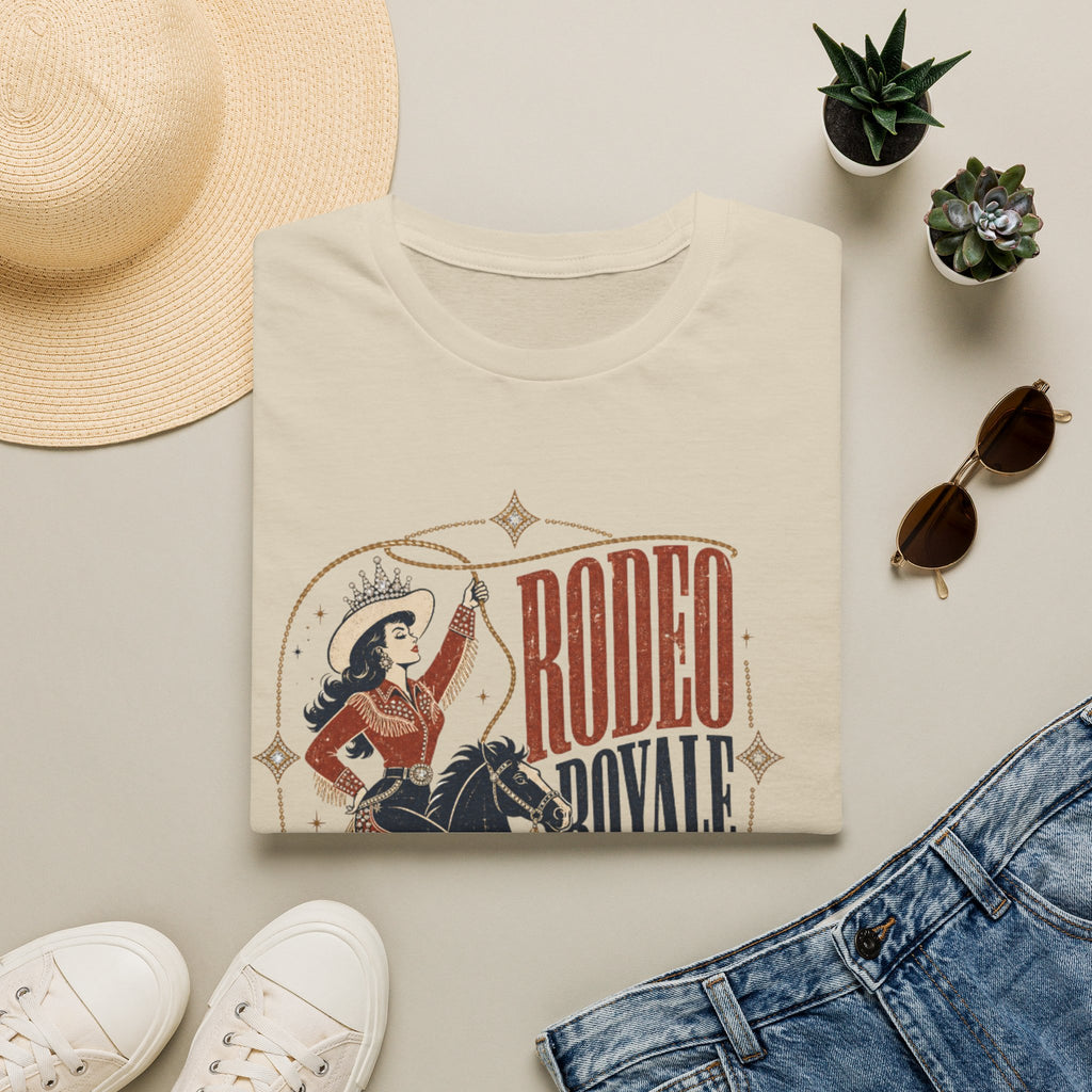 Rodeo Royale Graphic T-Shirt — Western Cowgirl Horse Logo