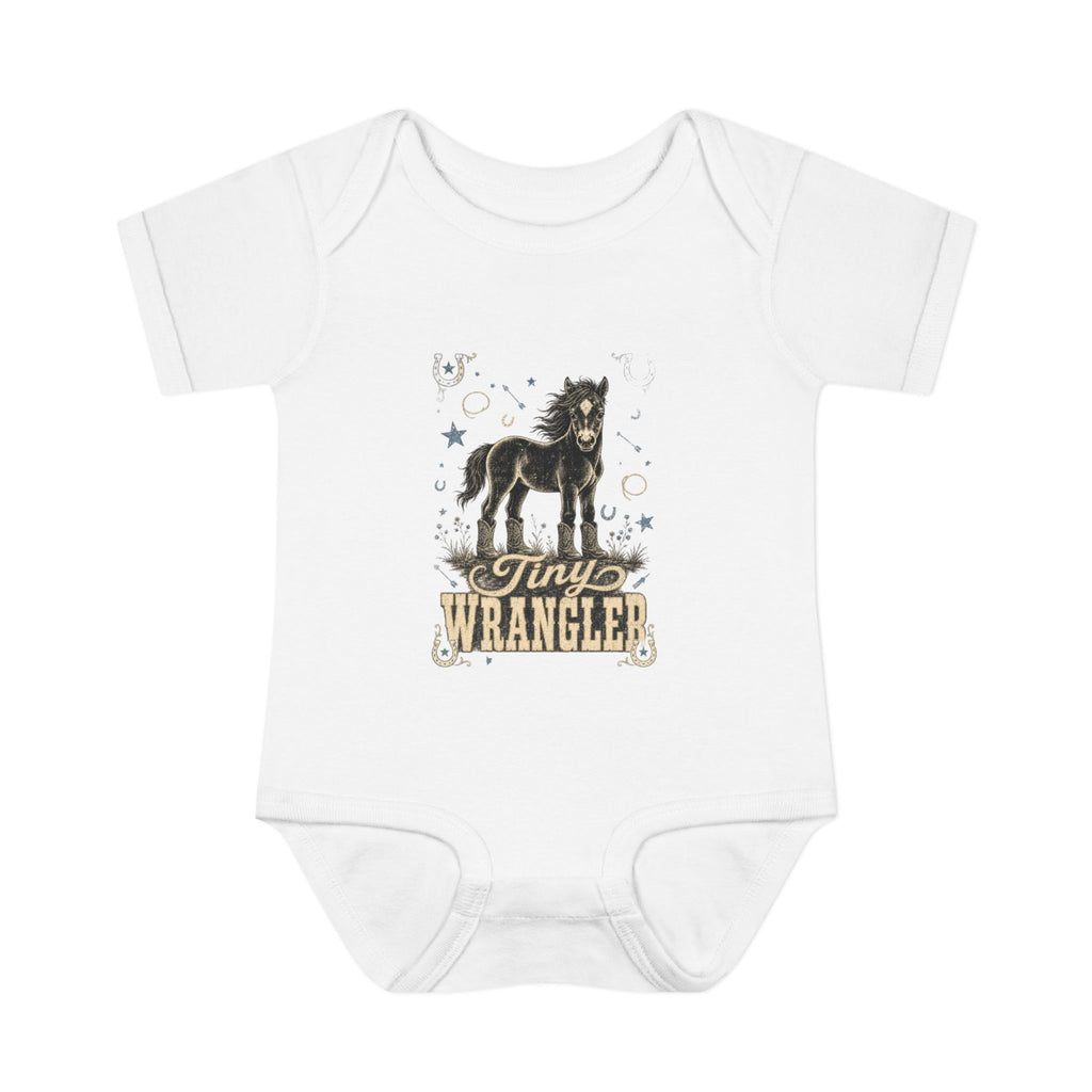 "Tiny Wrangler" Western Baby Onesie