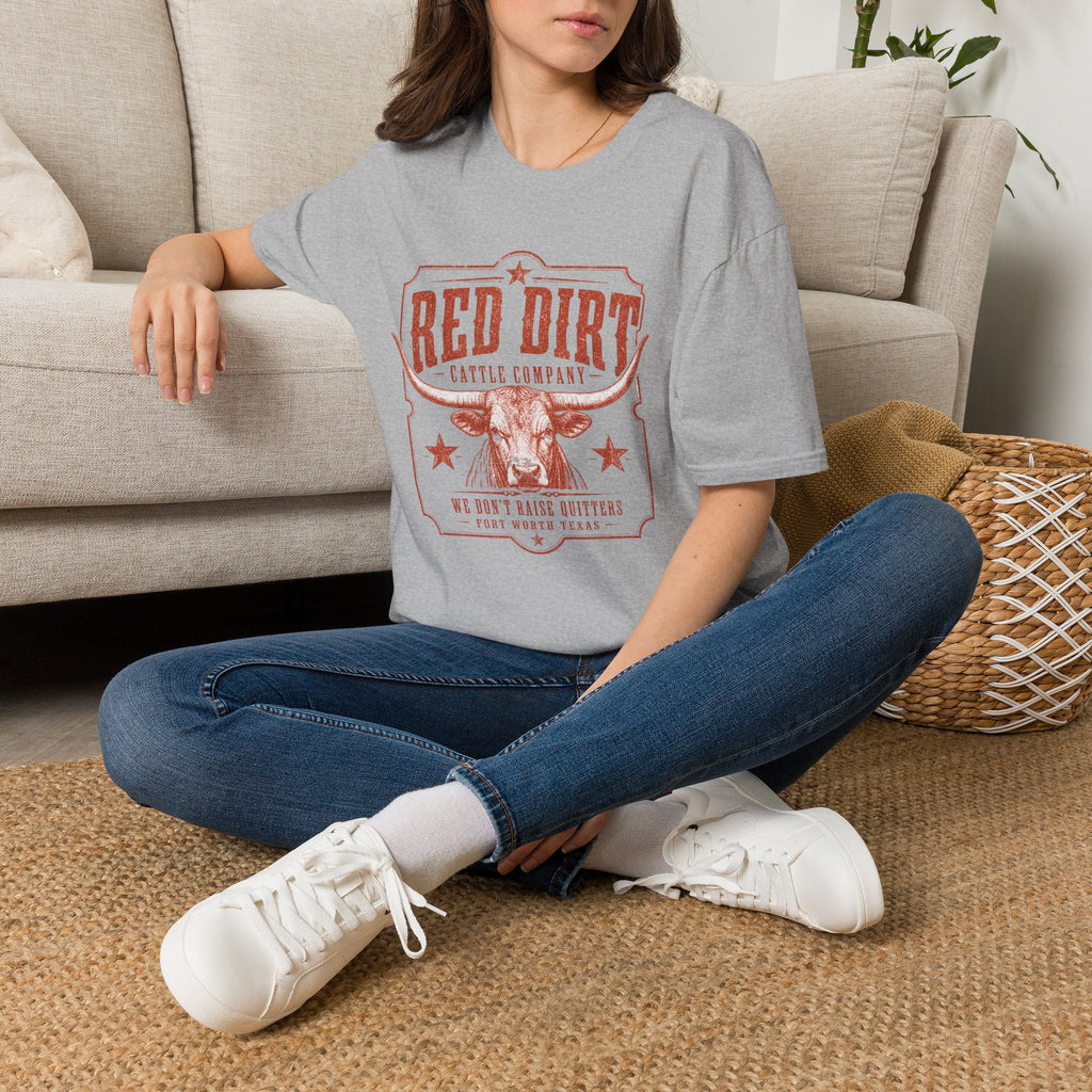 Red Dirt Cattle Company T-Shirt — Vintage Western Ranch Tee