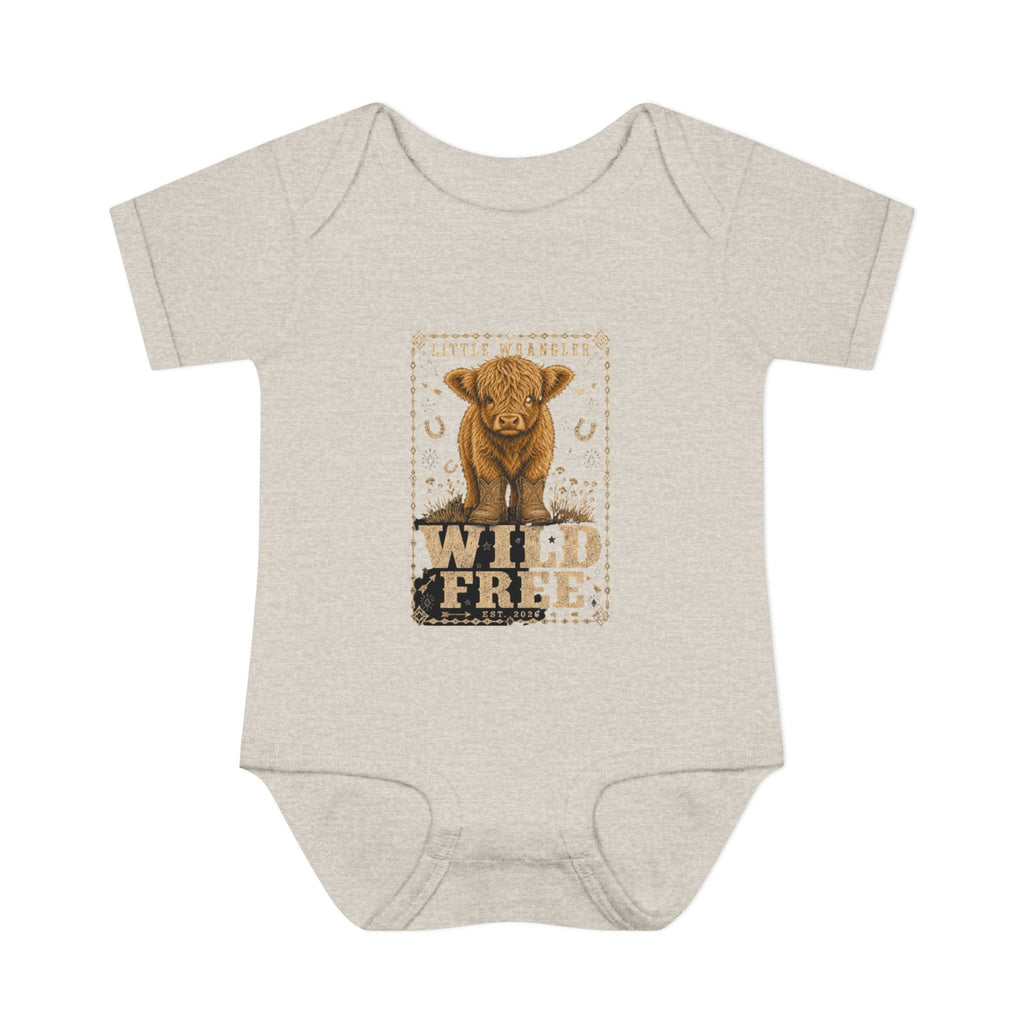 "Wild & Free" Baby Highland Calf Infant Onesie