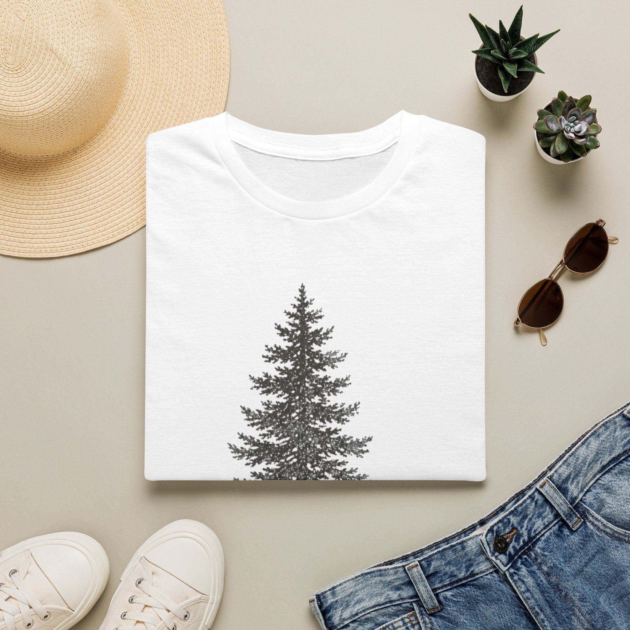 Mountain Life T-Shirt — Minimal Pine Tree Graphic