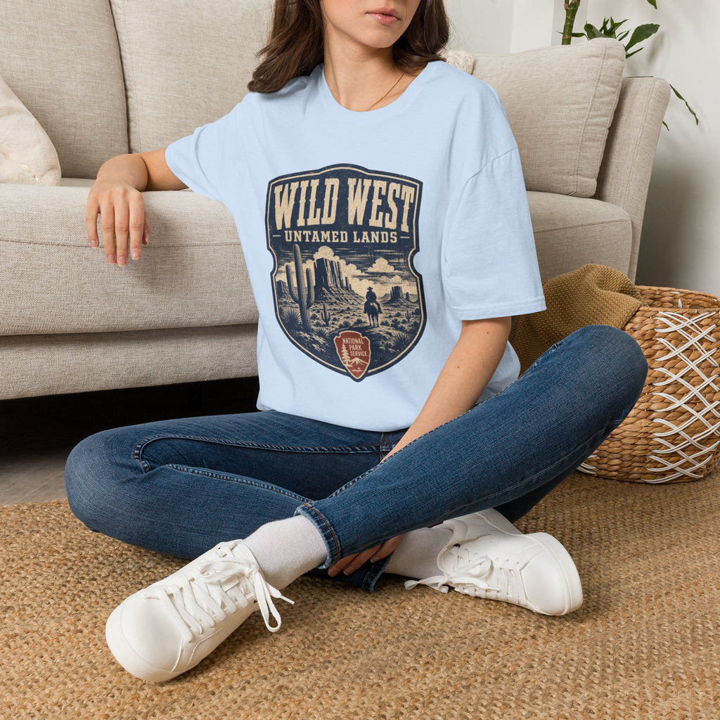 Wild West "Untamed Lands" T‑Shirt — Vintage Western Graphic Tee