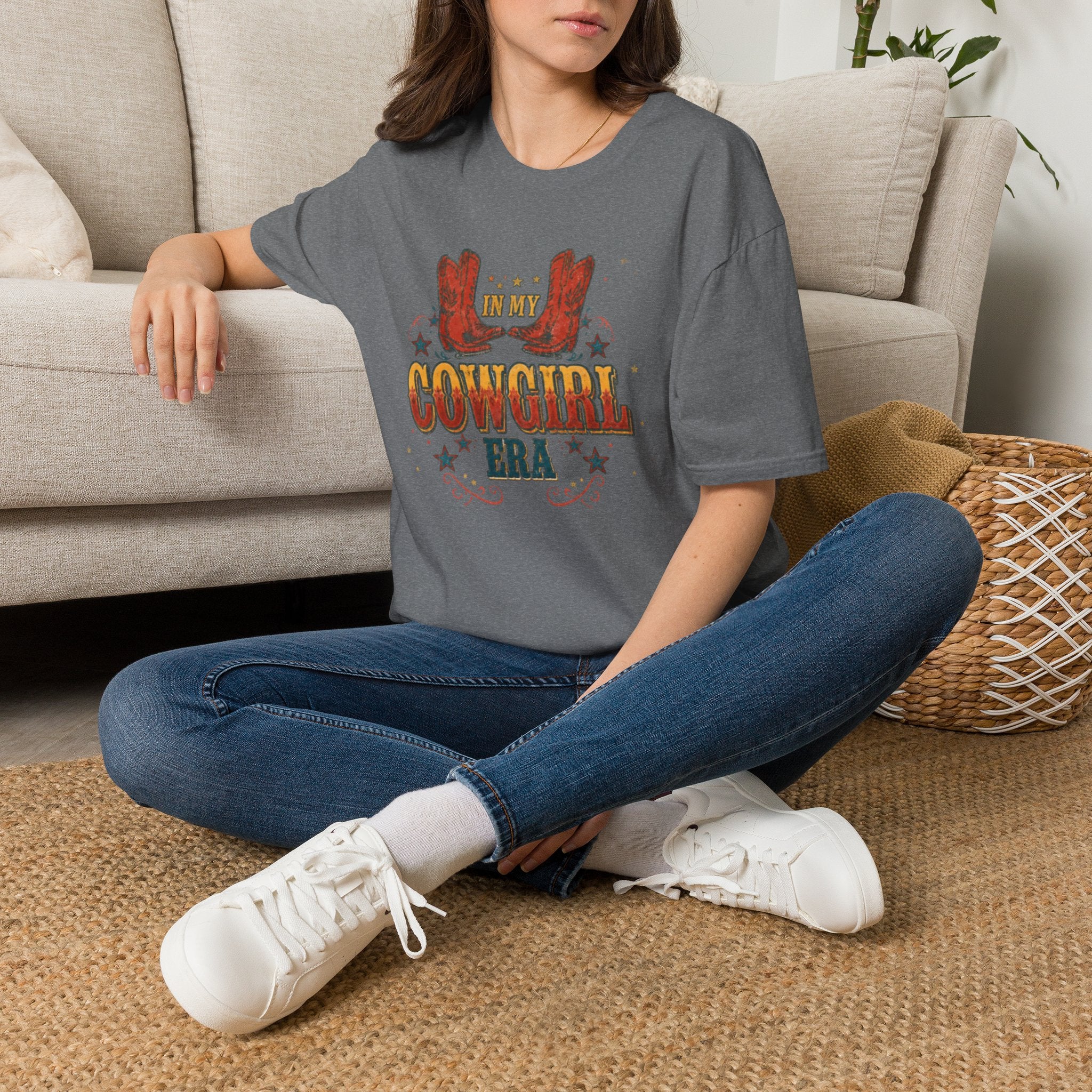 Cowgirl T‑Shirt — 'In My Cowgirl Era' Vintage Western Graphic Tee