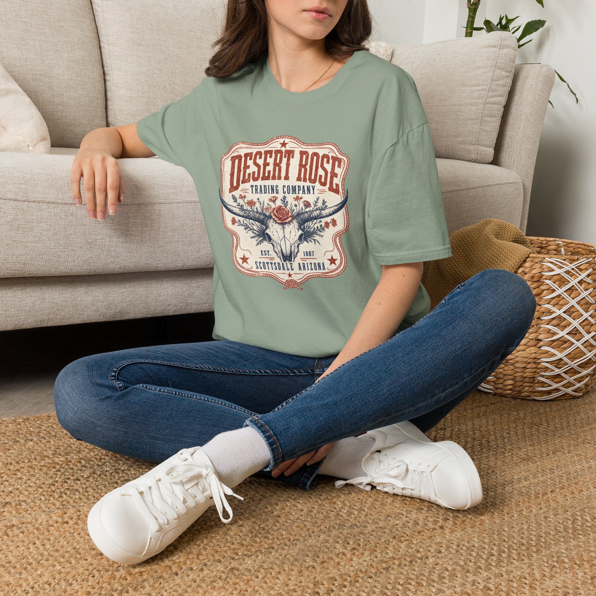 Desert Rose T‑Shirt — Vintage Western Trading Company Graphic Tee