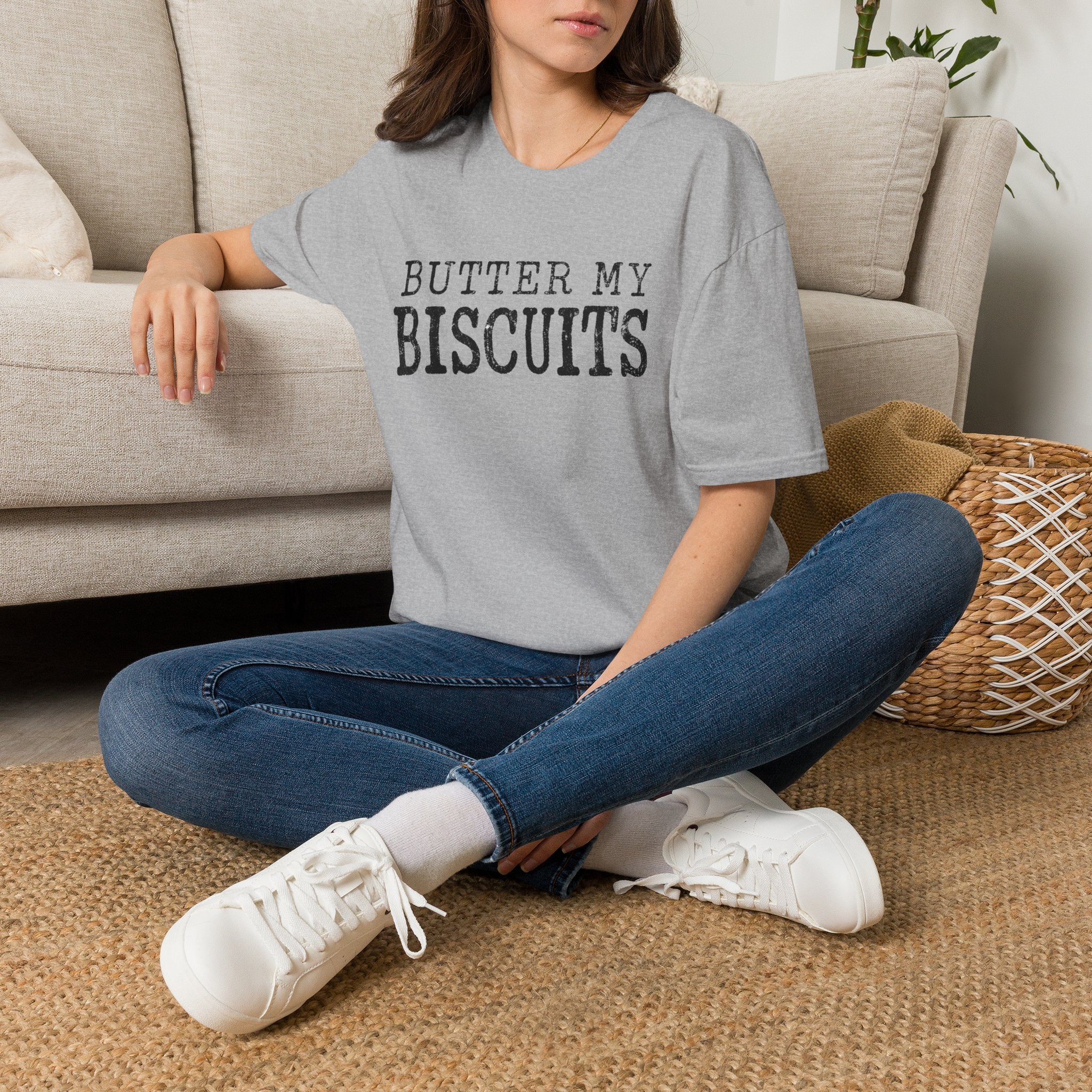 Butter My Biscuits T-Shirt — Southern Comfort Vintage Graphic Tee
