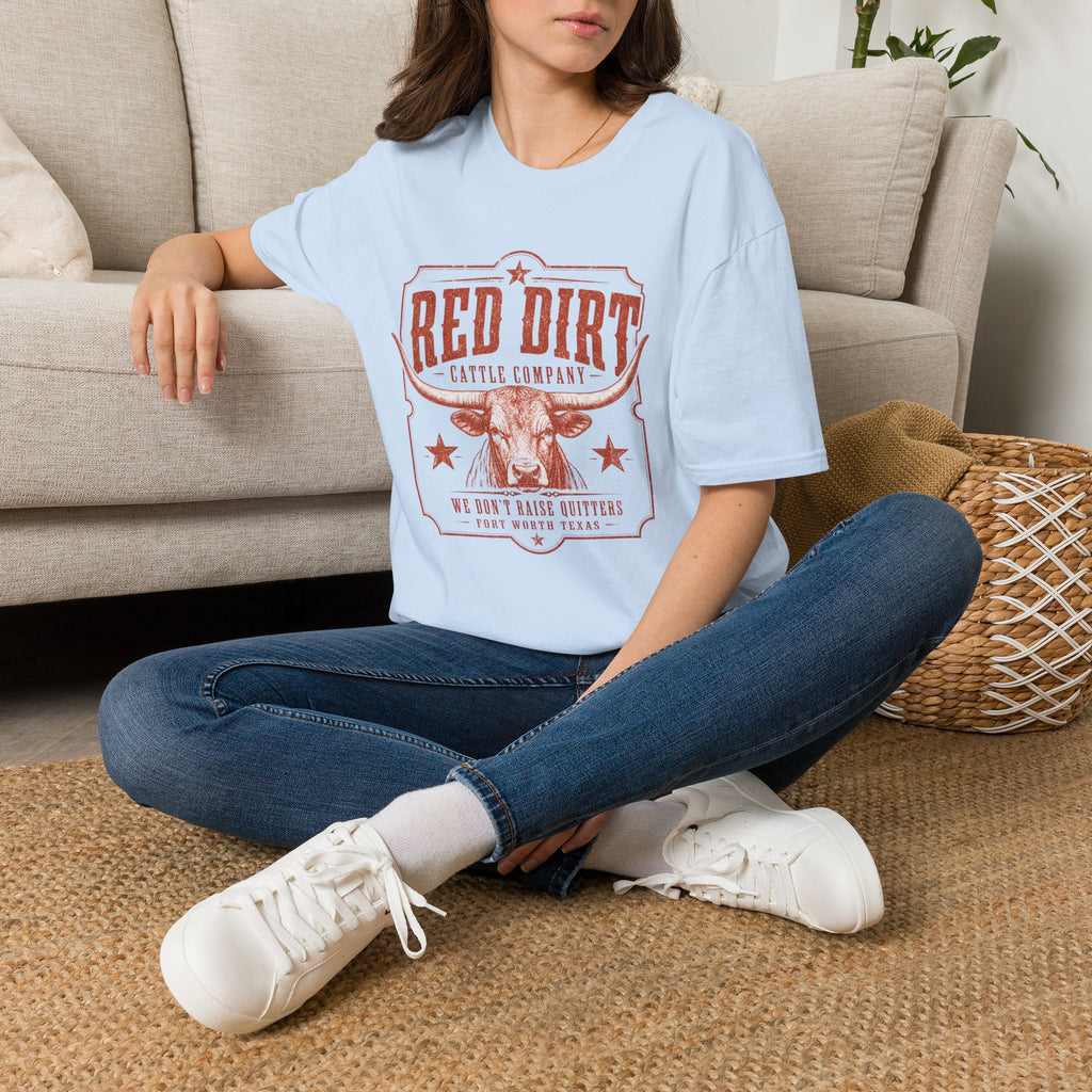 Red Dirt Cattle Company T-Shirt — Vintage Western Ranch Tee