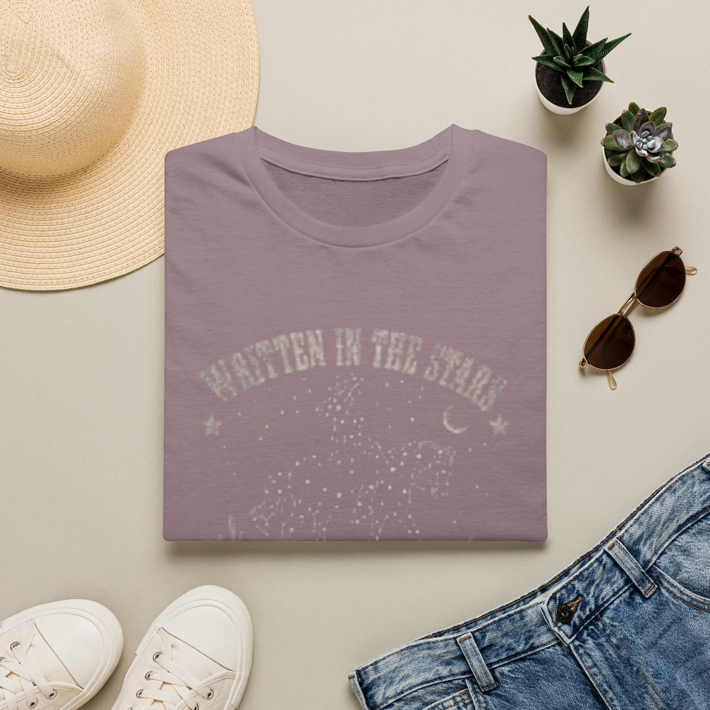 T-Shirt — "Written in the Stars" Celestial Graphic Tee (She Was Always Meant for This)