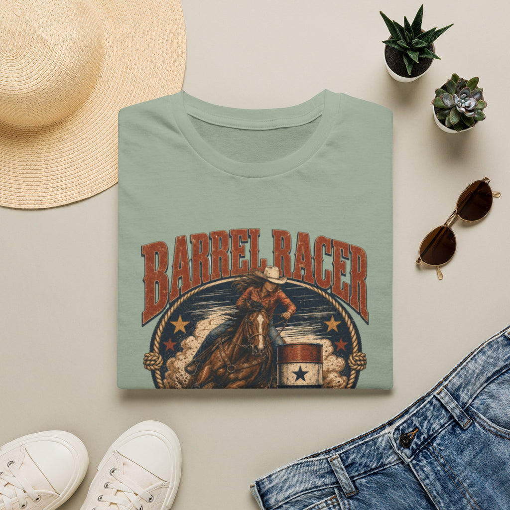 Barrel Racer T-Shirt — Vintage 'Born to Ride' Rodeo Graphic Tee