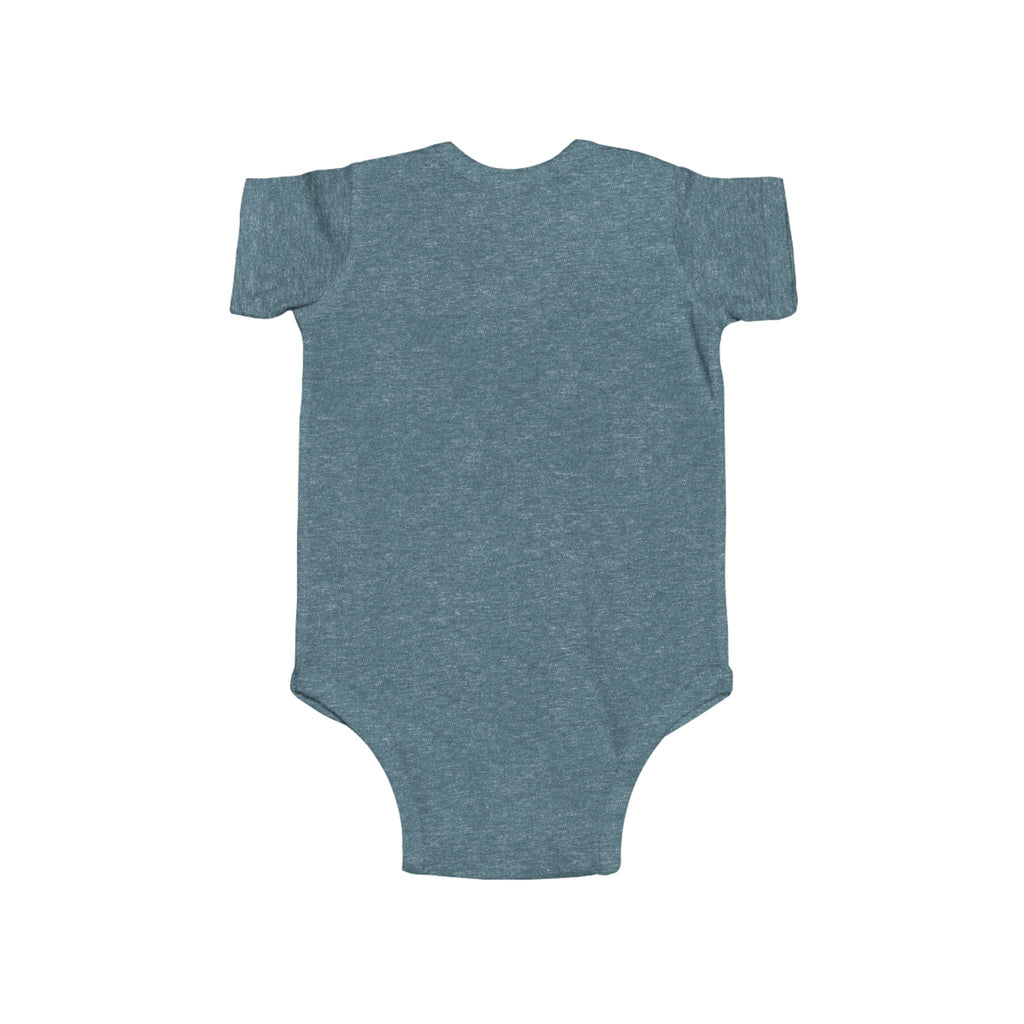 Infant Bodysuit - "Born to Roll" Vintage Bicycle Logo Baby Onesie