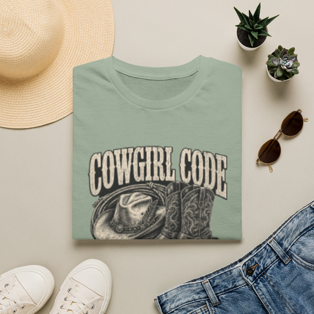 Cowgirl Code T-Shirt — Vintage Western 'Live By It' Graphic Tee
