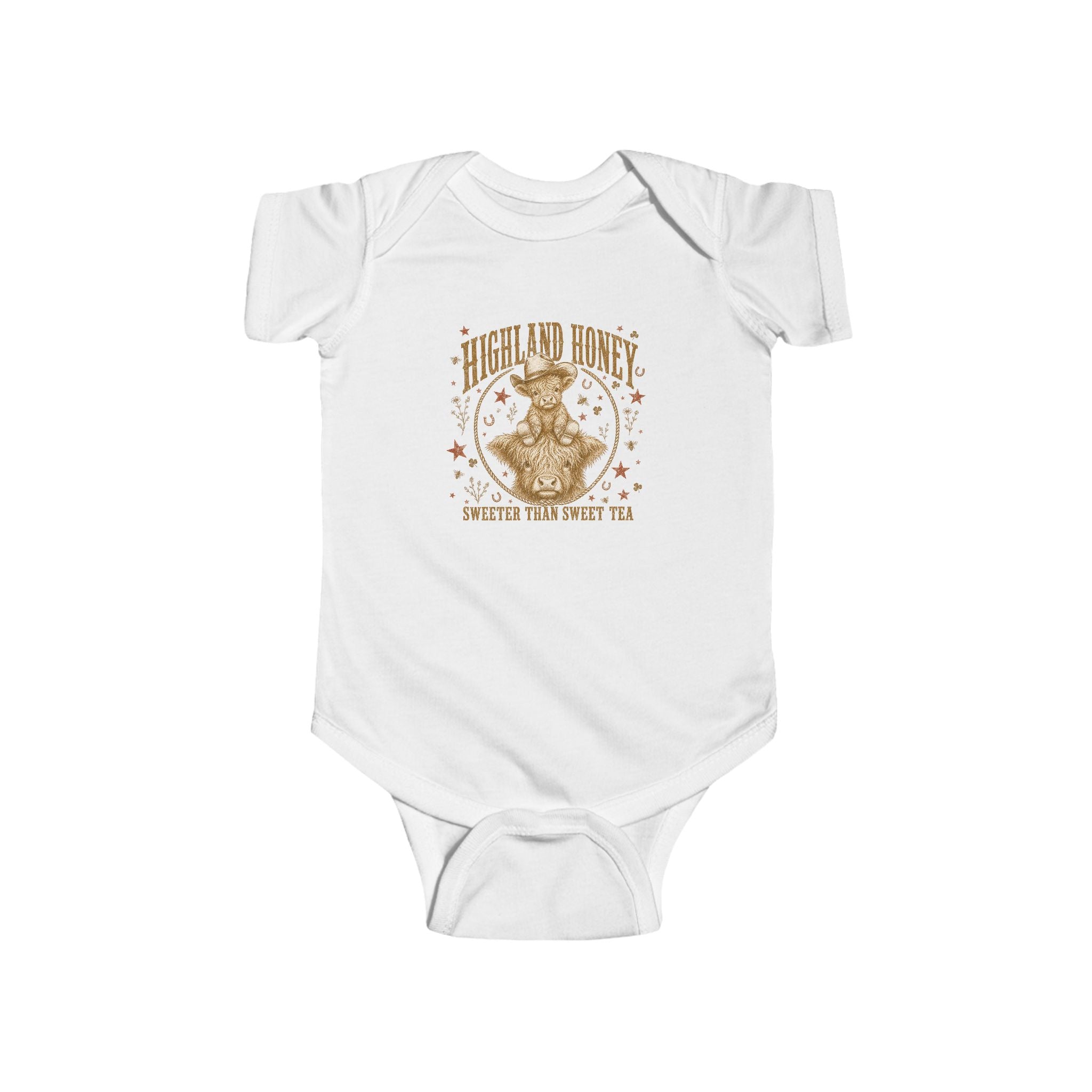 Infant Bodysuit — "Honey and Hocus" Vintage Bear Magic Baby Onesie