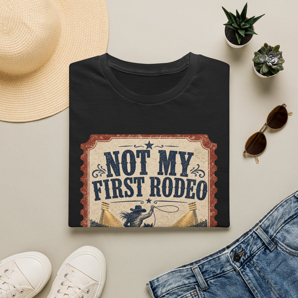 Not My First Rodeo T-Shirt — Vintage Western Rodeo Tee