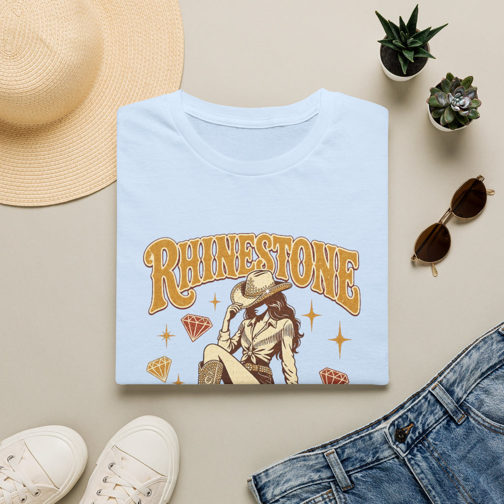 Rhinestone Cowgirl T-Shirt — Vintage Western Sparkle Tee