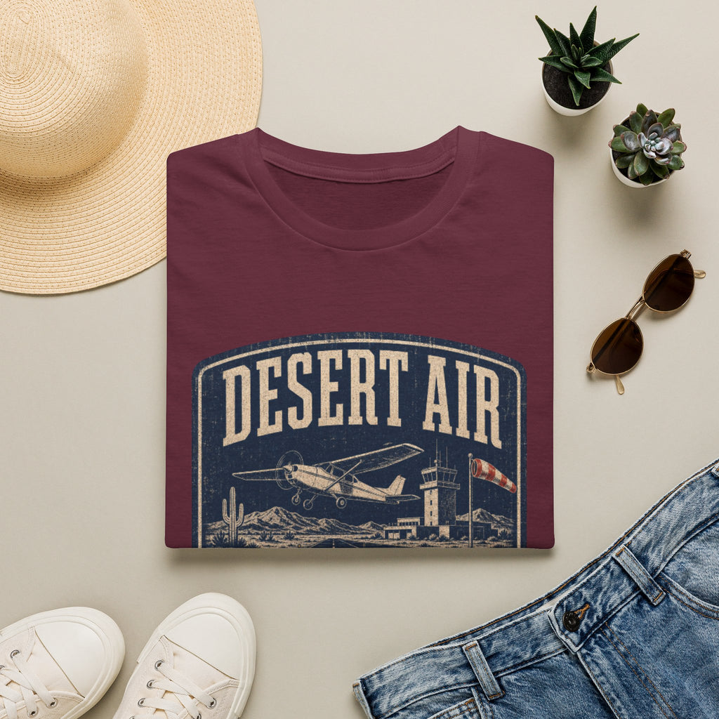 Desert Air Vintage Aviation T-Shirt — "Cleared for Takeoff" Plane Tee