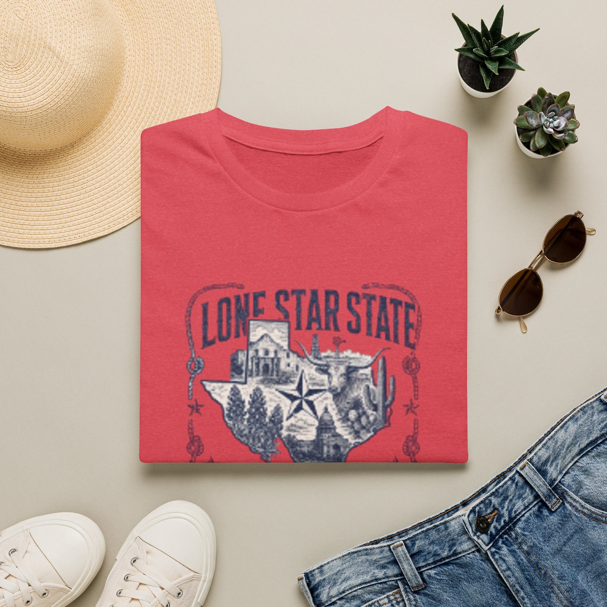 Lone Star State Texas T-Shirt — Vintage Texas Map & Emblem Tee