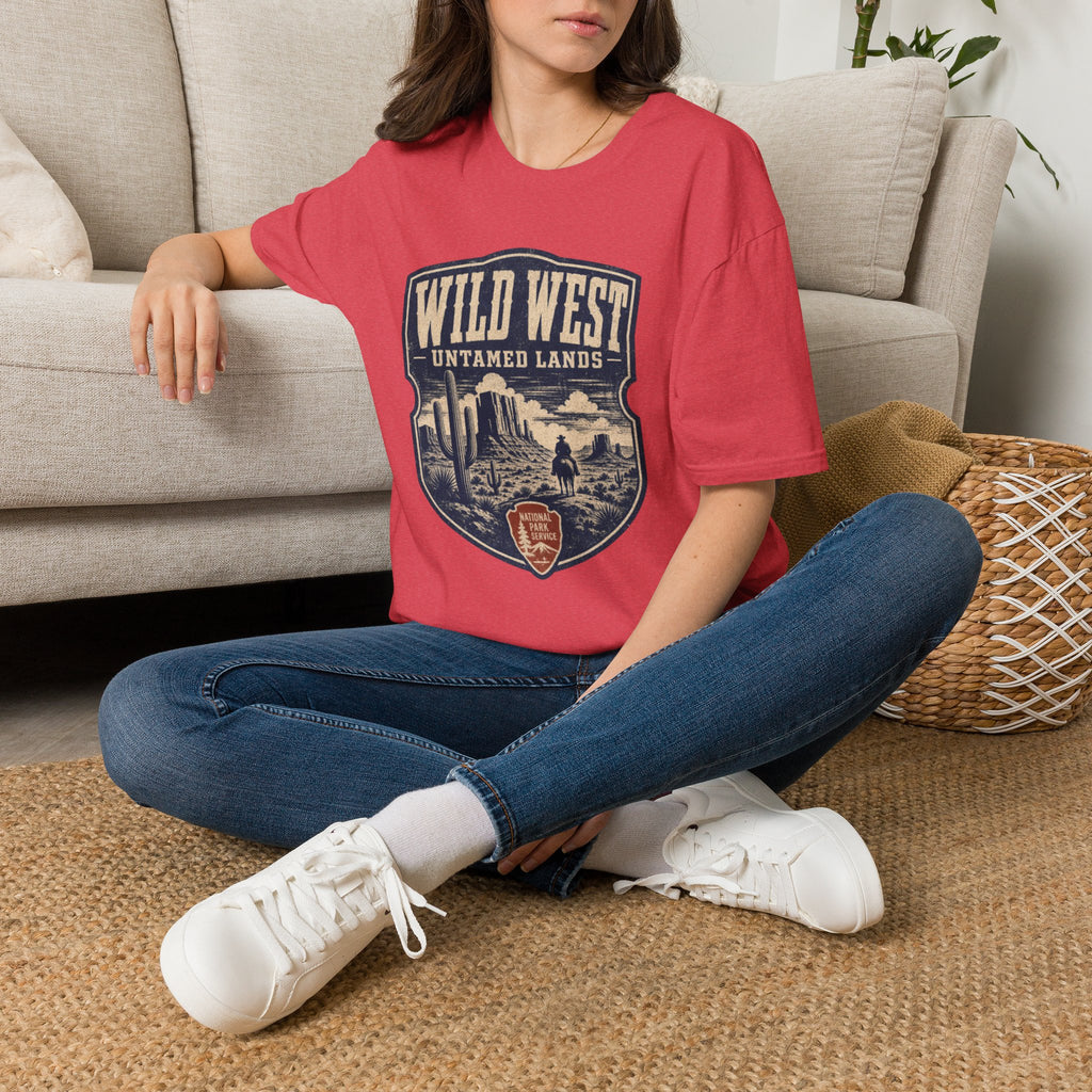Wild West "Untamed Lands" T‑Shirt — Vintage Western Graphic Tee