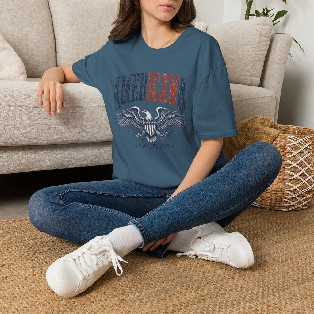 Americana Eagle T-Shirt — Vintage Patriotic Graphic Tee