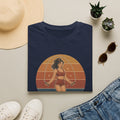 Retro Fitness T-Shirt — "Never Skipping a Beat" Vintage Pin-Up Workout Tee