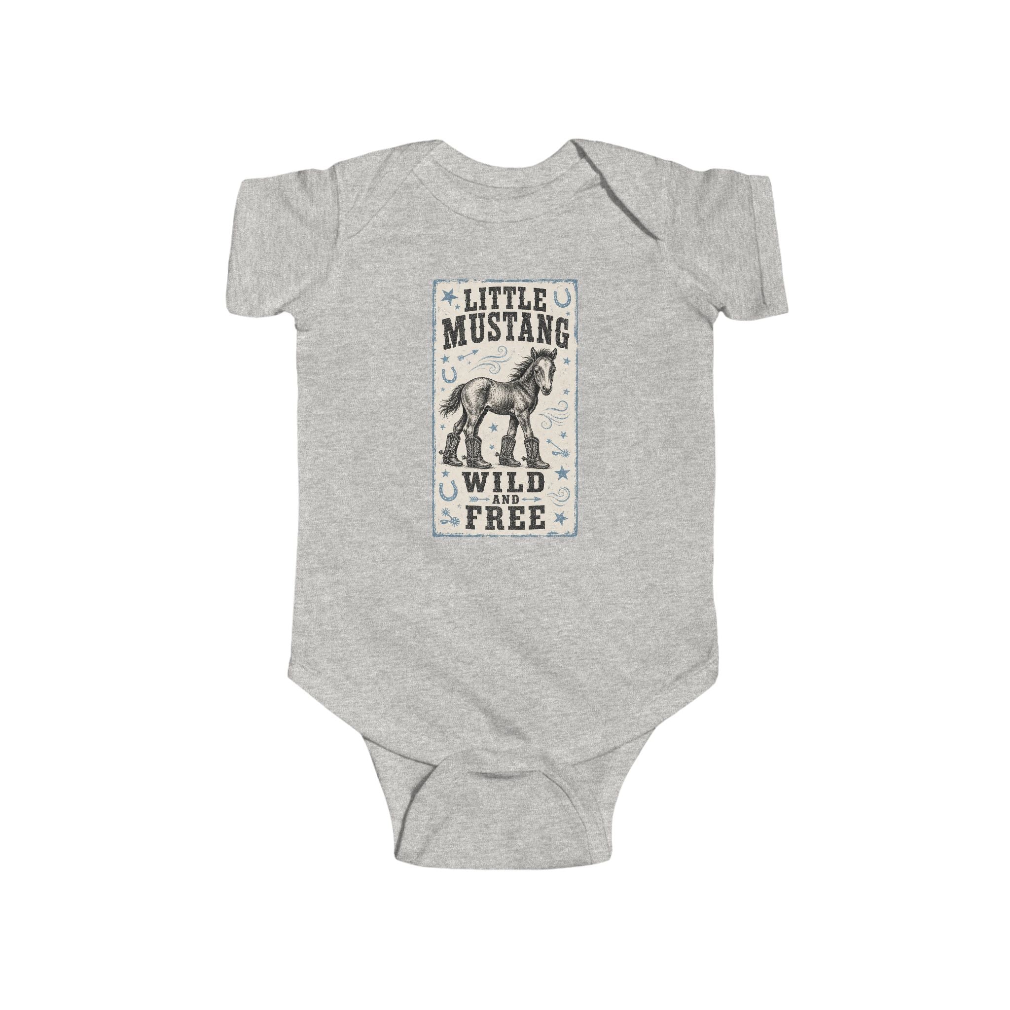 Little Mustang Infant Bodysuit – Wild & Free Baby Onesie
