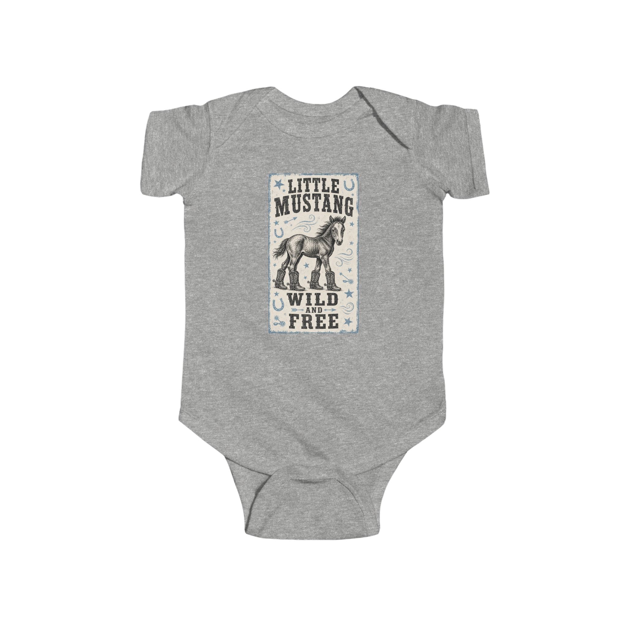 Little Mustang Infant Bodysuit – Wild & Free Baby Onesie