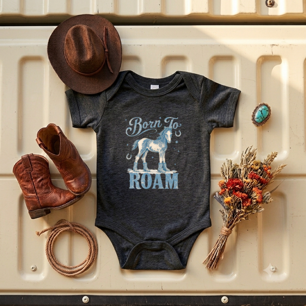 "Born to Roam" Baby Onesie