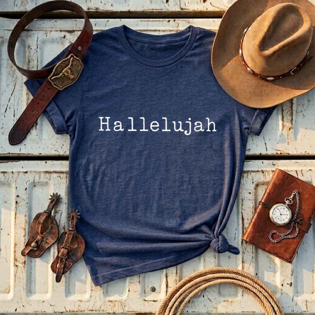 "Hallelujah" — Typewriter Tee