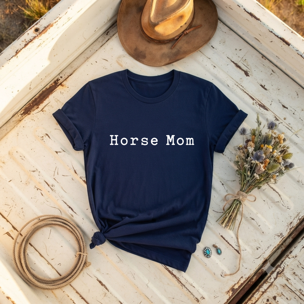 Horse Mom T-Shirt — Equestrian Tee for Moms