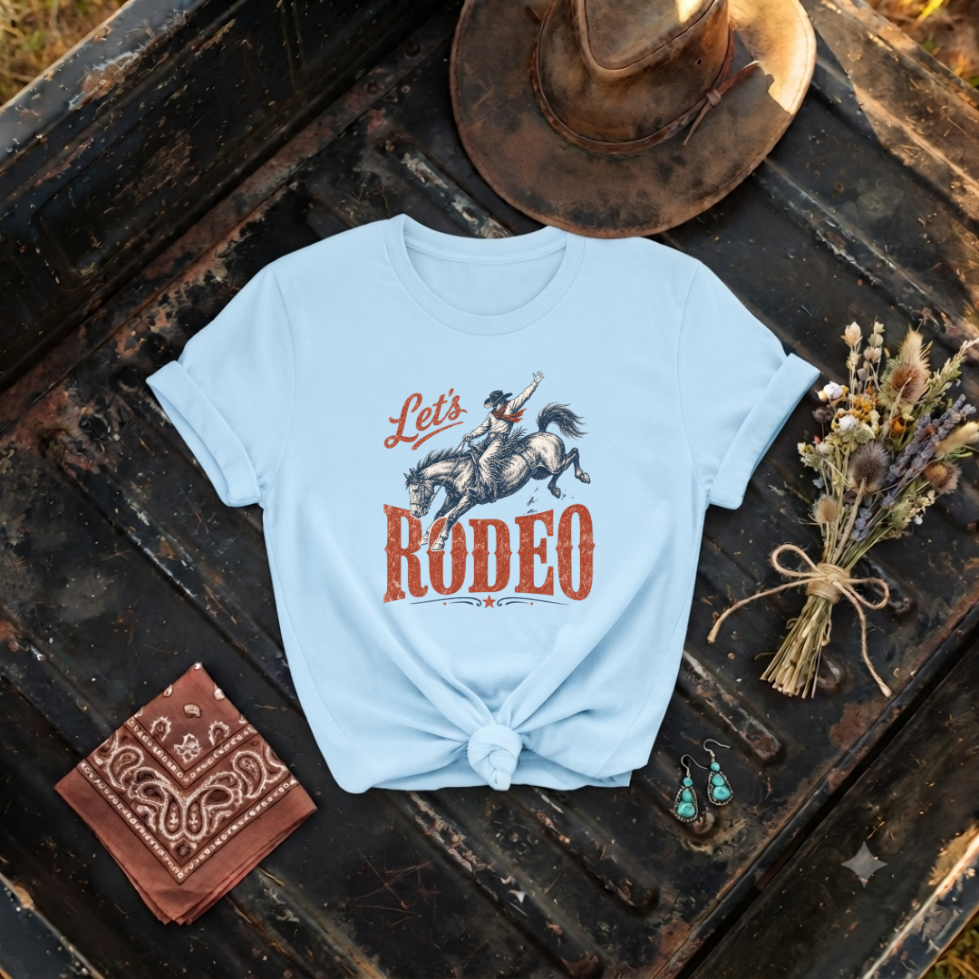 "Let's Rodeo" Graphic T‑Shirt